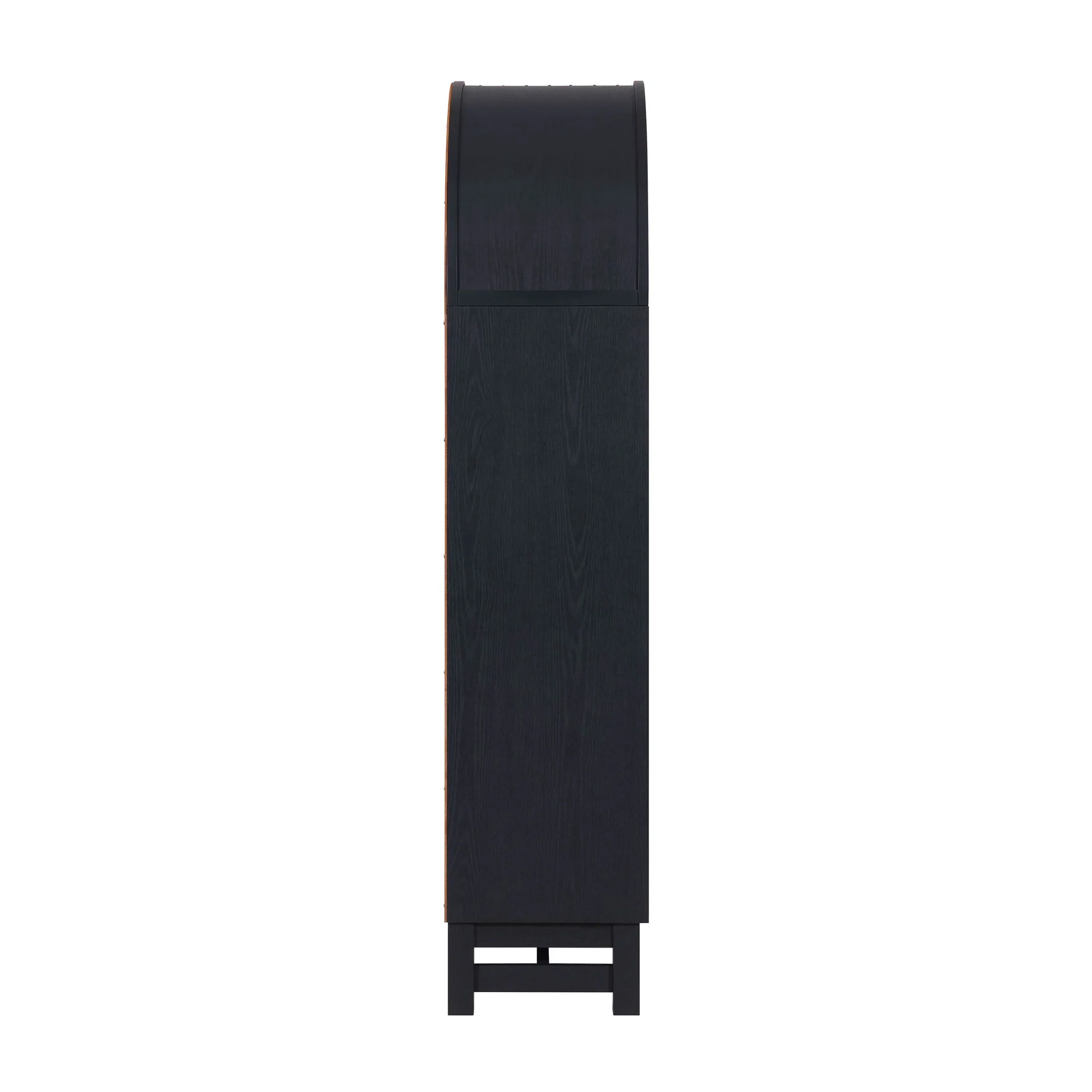Better Homes & Gardens Juliet Open Arch Bookcase, Rich Black and Light Honey