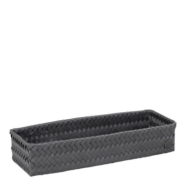 Fit lang oppbevaringskurv 39x12x7 cm dark grey