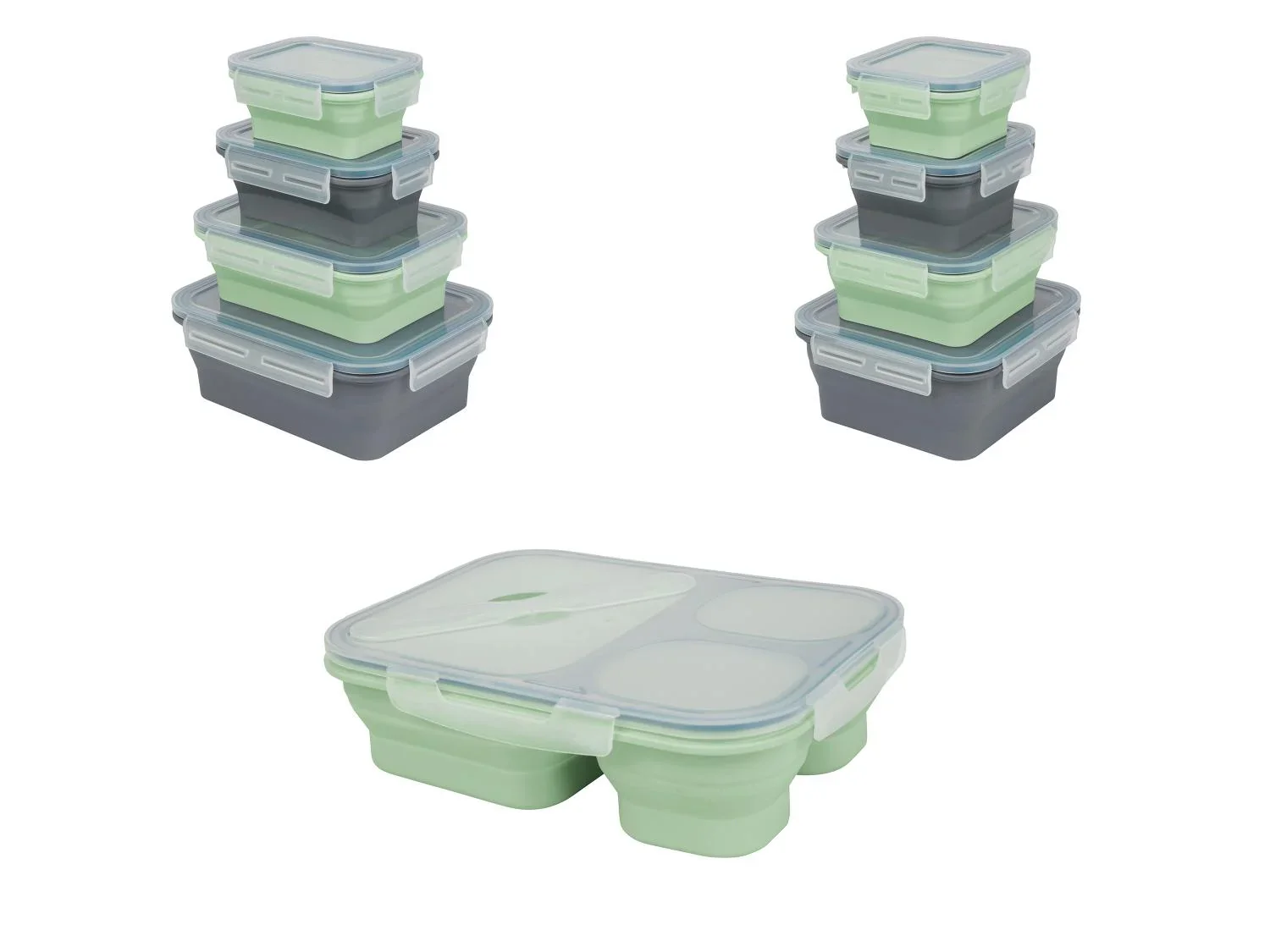 SILVERCREST Botes de conservation pliables ou Bote repas pliable