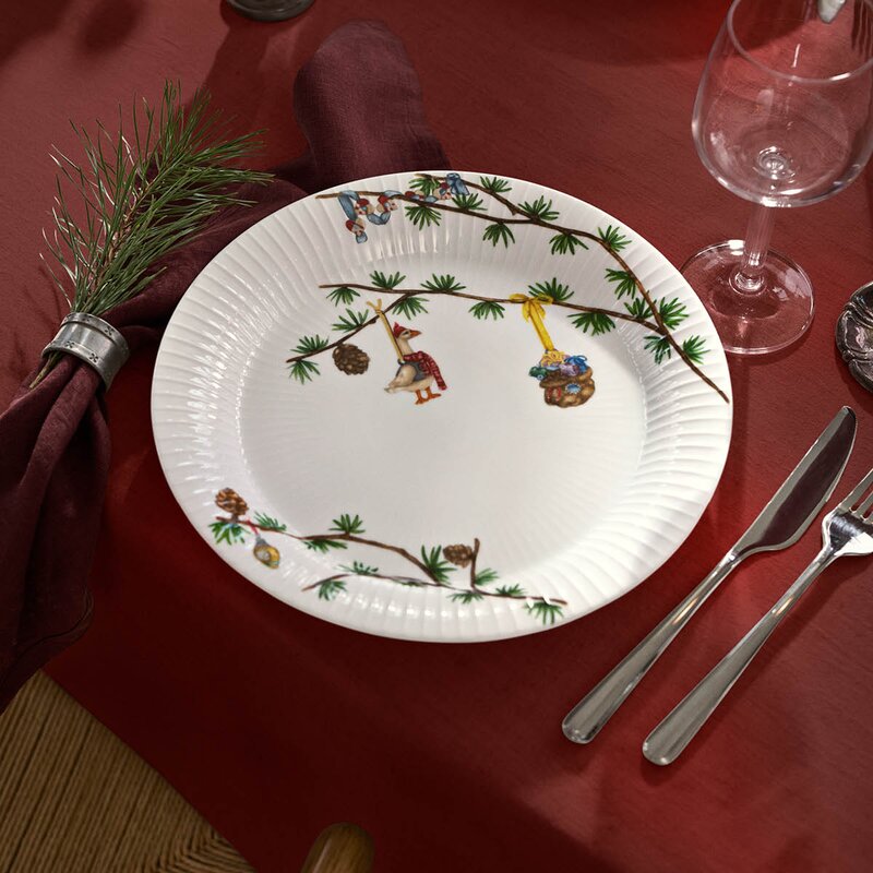 Hammershøi Christmas tallerken 27 cm hvit m/dekor