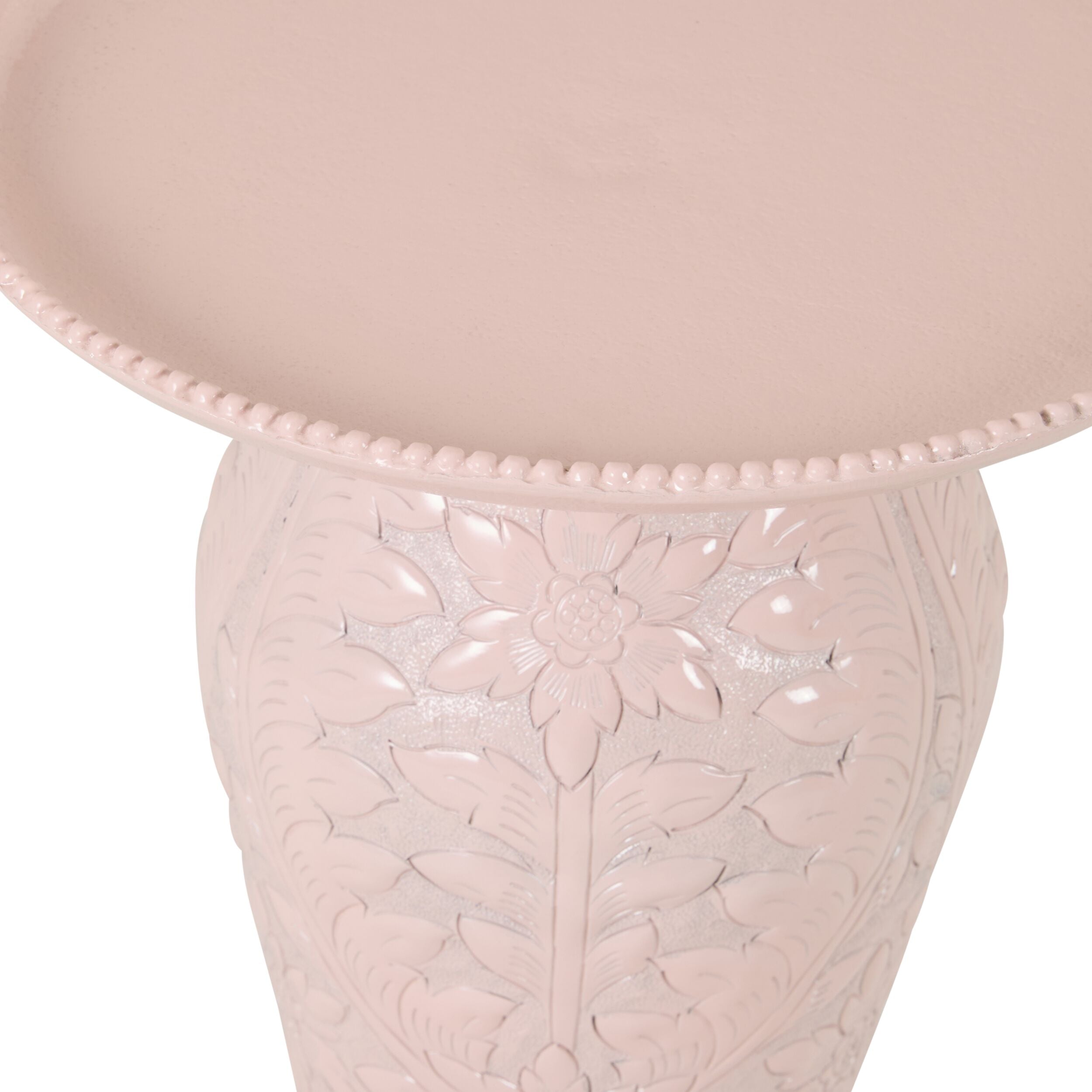 Chandari Side Table 38cm Nude Pink
