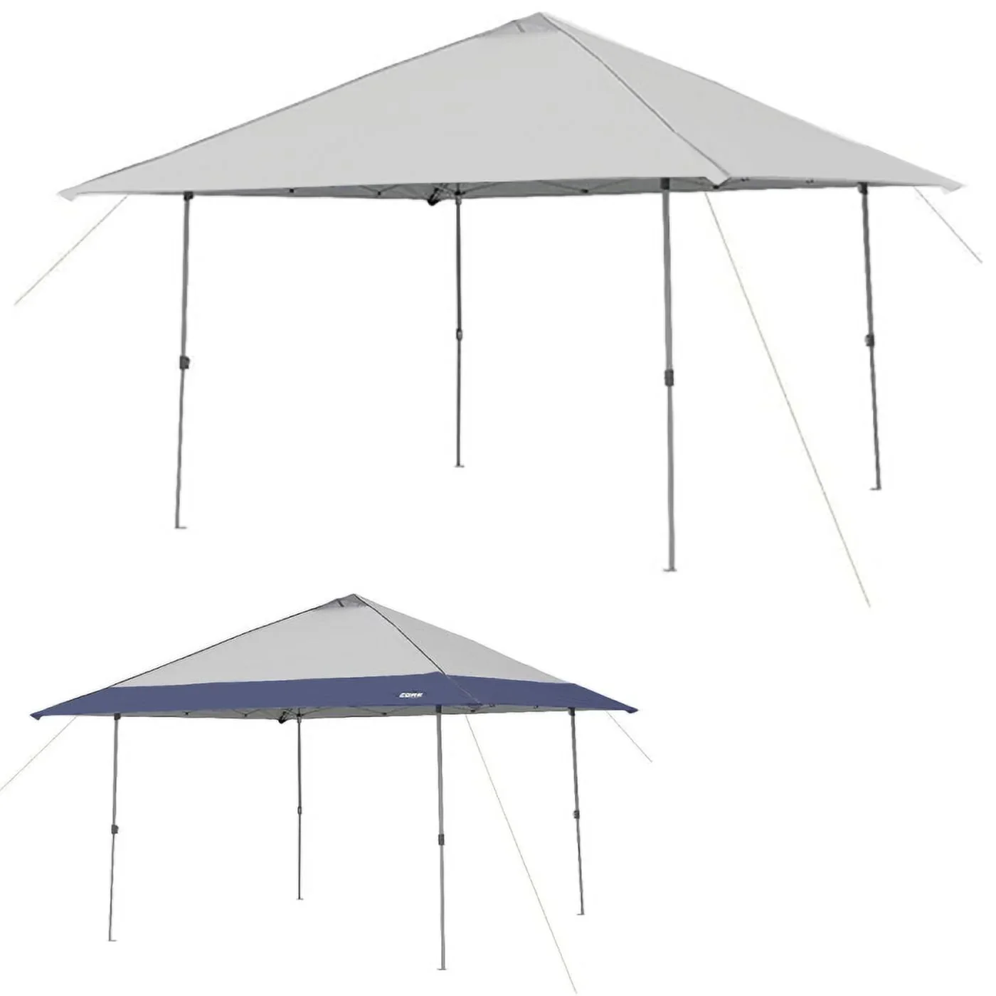 Garden Winds Custom Fit Replacement Canopy Top Cover Compatible with The Core 1654628, 40325 13' x 13' Center Push Up Pop Up Canopy - Upgraded Performance RipLock 350 Fabric - Slate Gray