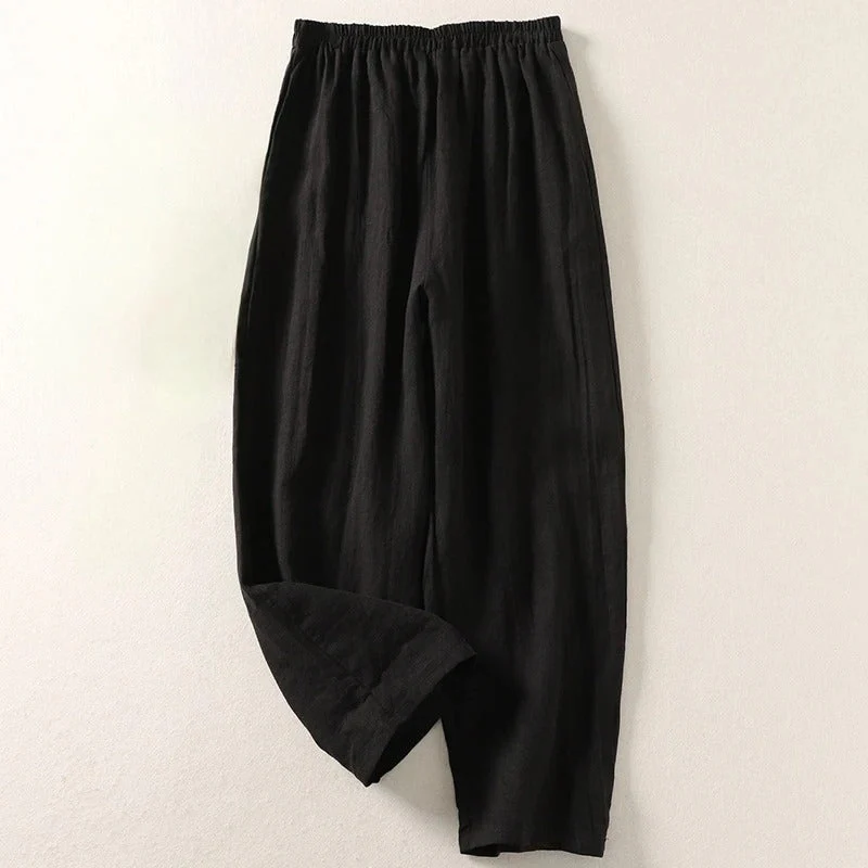 Amalia | Pantalon fluide en coton et lin