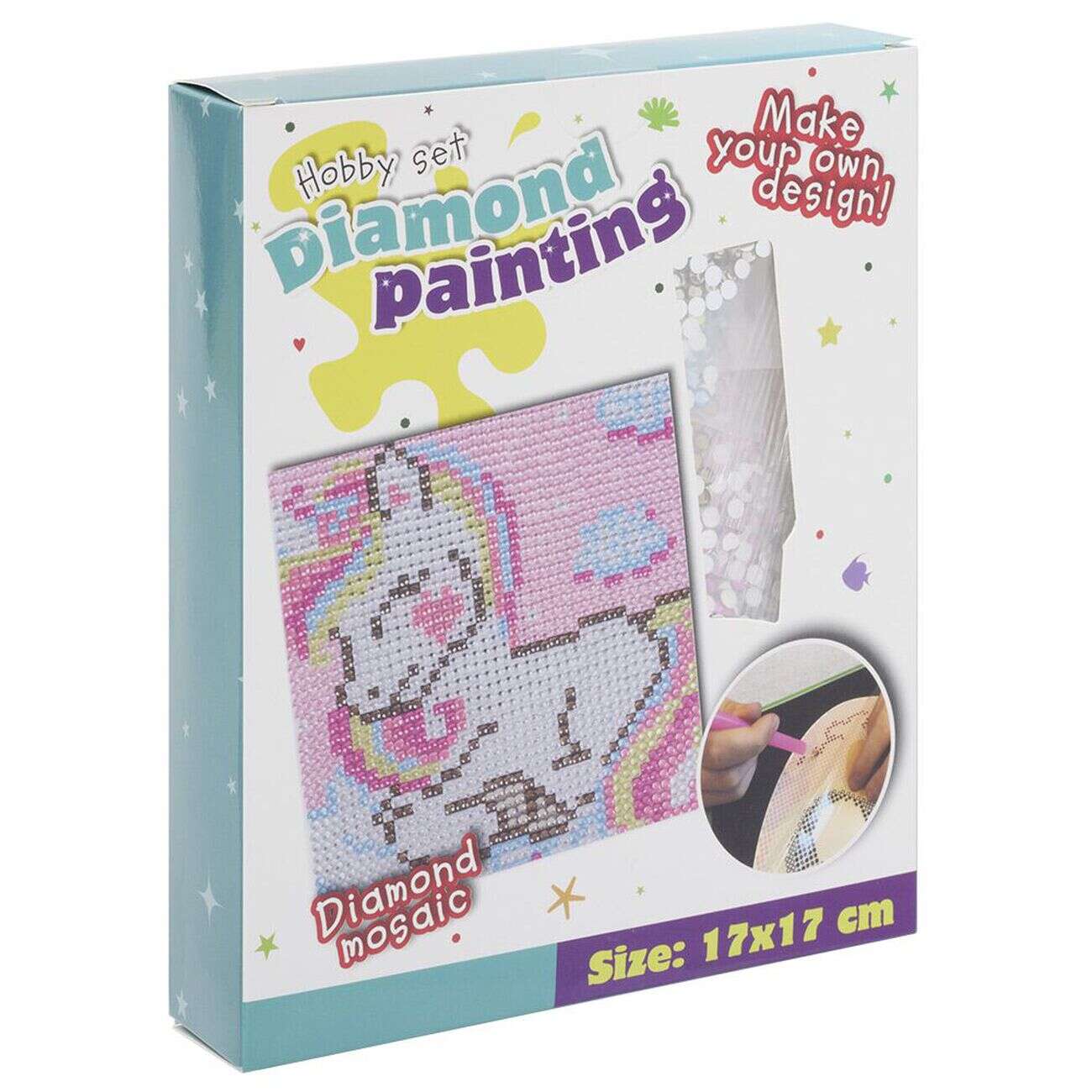 Kit création mosaïque Diamond Painting 17x17cm