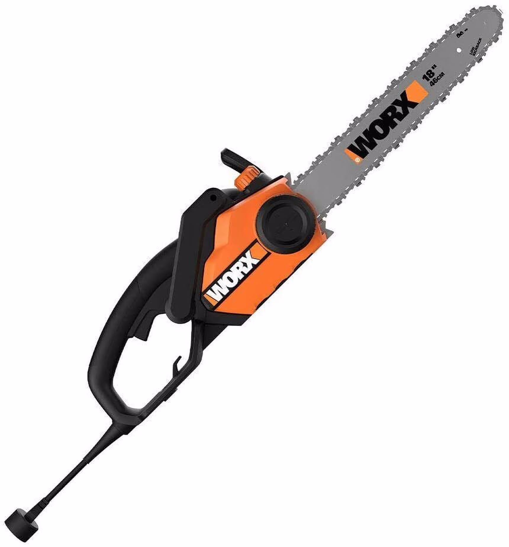 WG304.2 18in 15 Amp Electric Chainsaw with Auto-Tension, Chain Brake