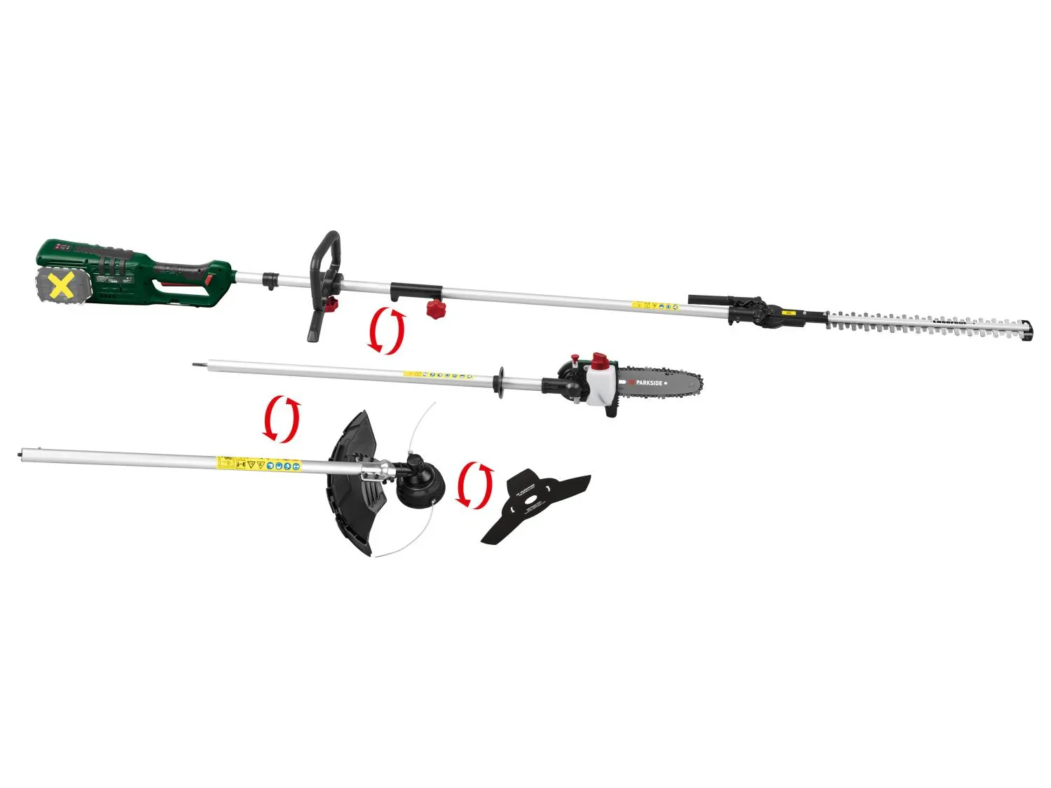 PARKSIDE Outil de jardin multifonction sans fil AKG 40-Li A1, 40 V