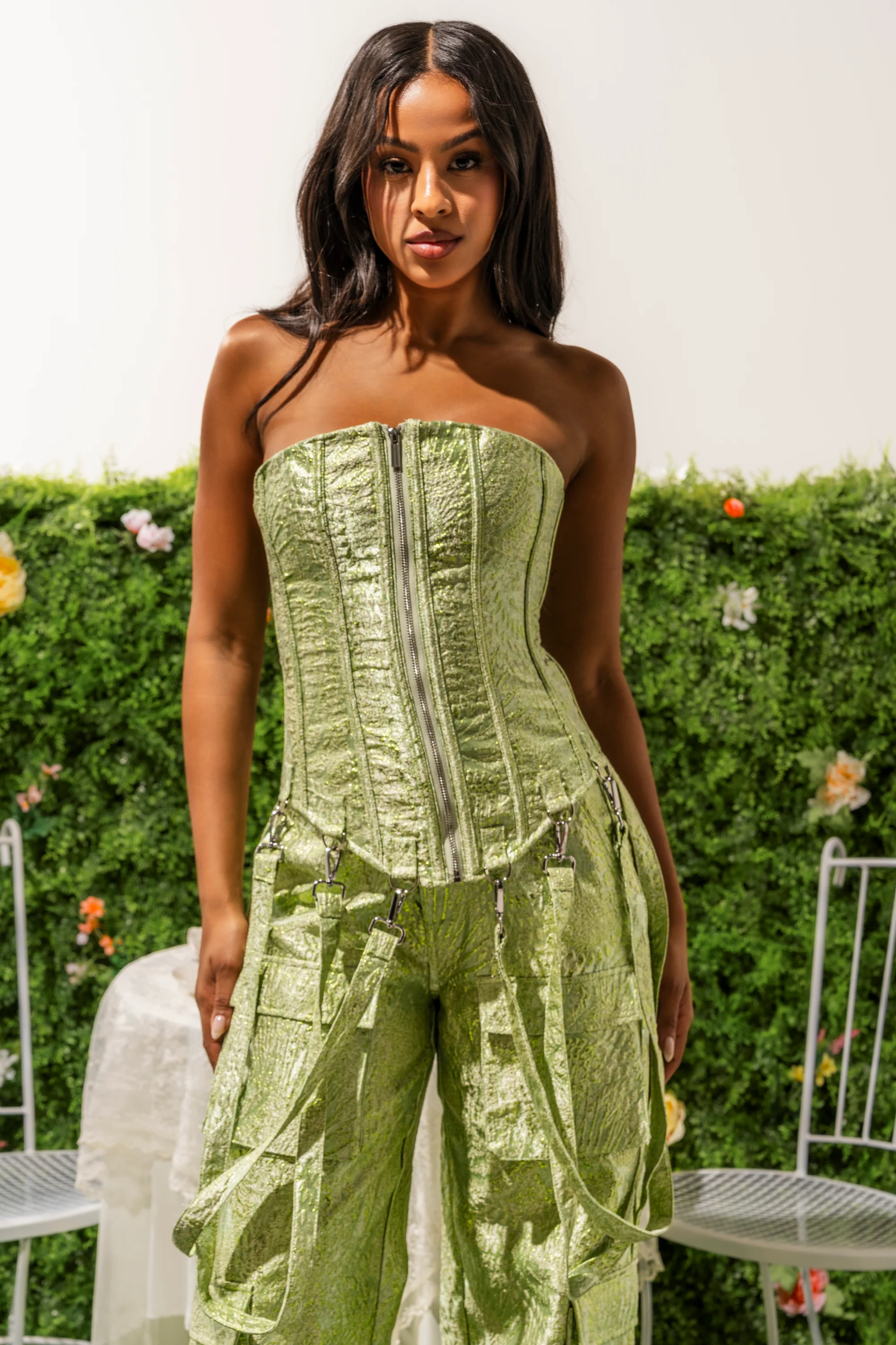 ENVY ME BROCADE CORSET TOP - Akira Store