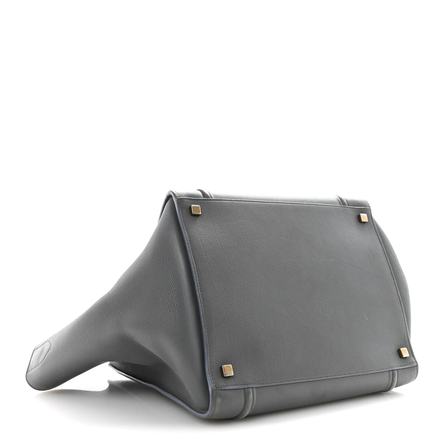 Baby Grained Calfskin Medium Phantom Luggage Kohl