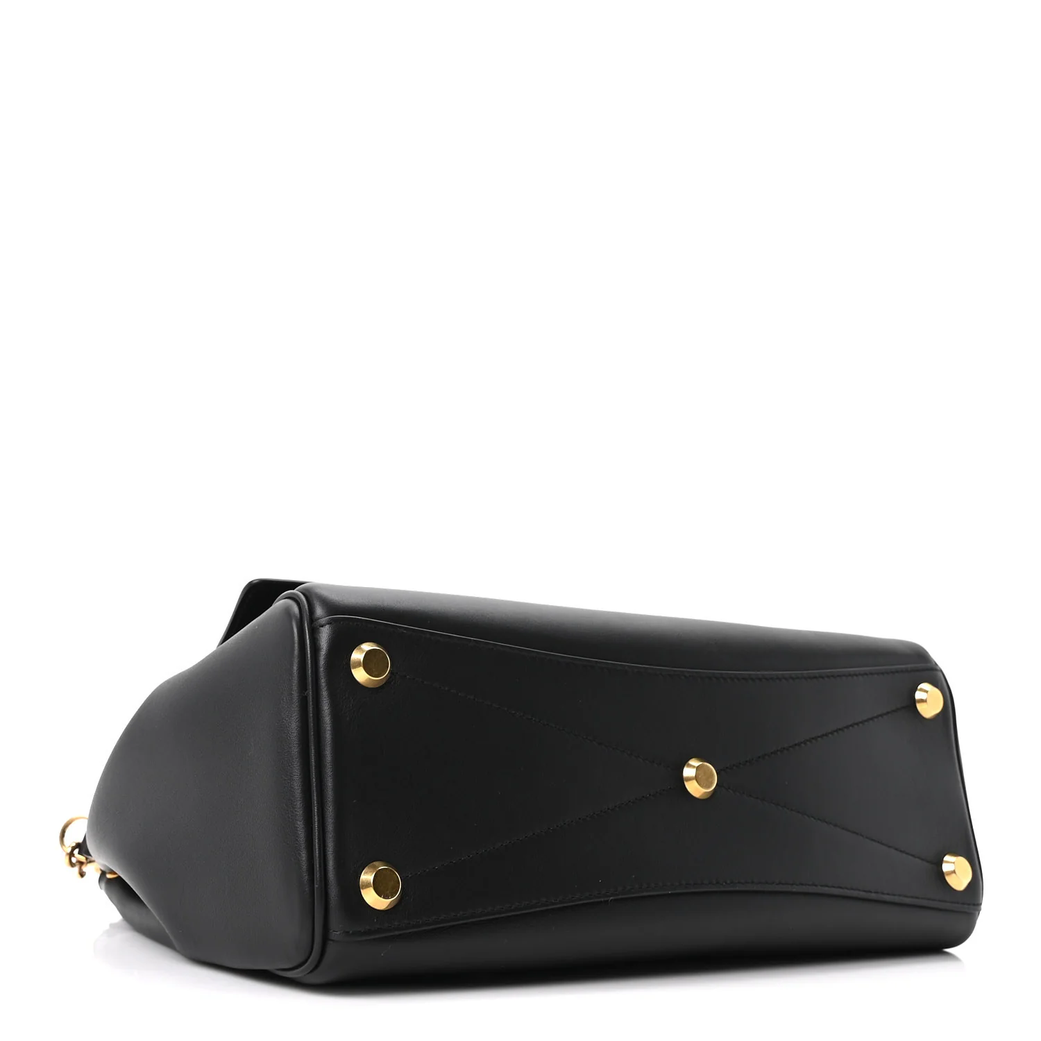 Smooth Calfskin Medium Bel Air Carry All Bag Black