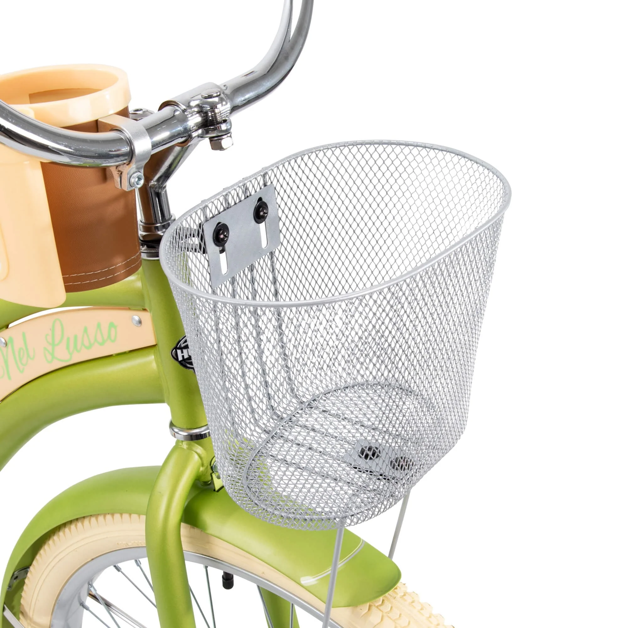 Nel Lusso Classic Cruiser Bike with Perfect Fit Frame, Women's, Green, 26" Image 4
