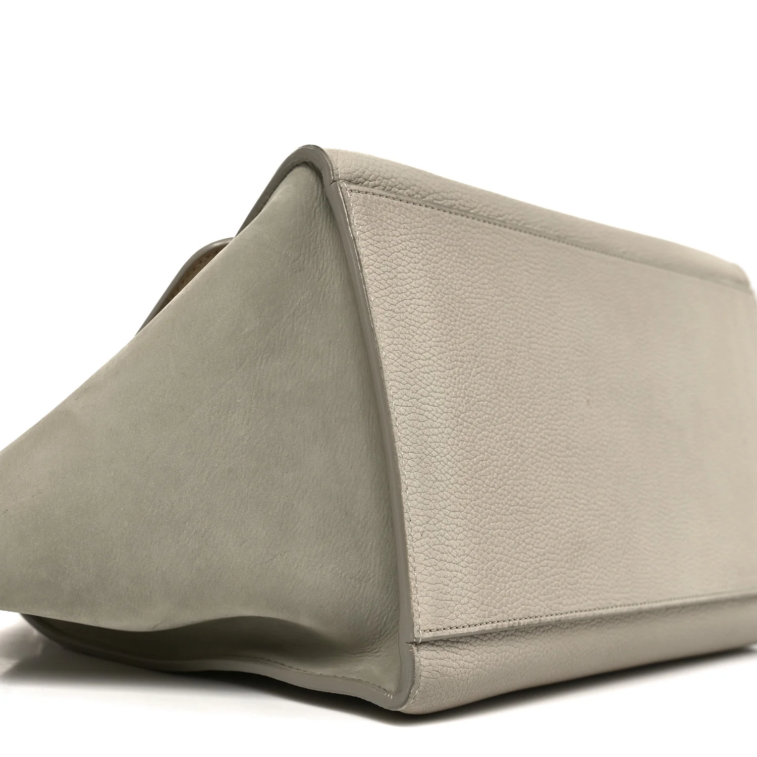 Spazzolato Calfskin Nubuck Small Trapeze Quartz