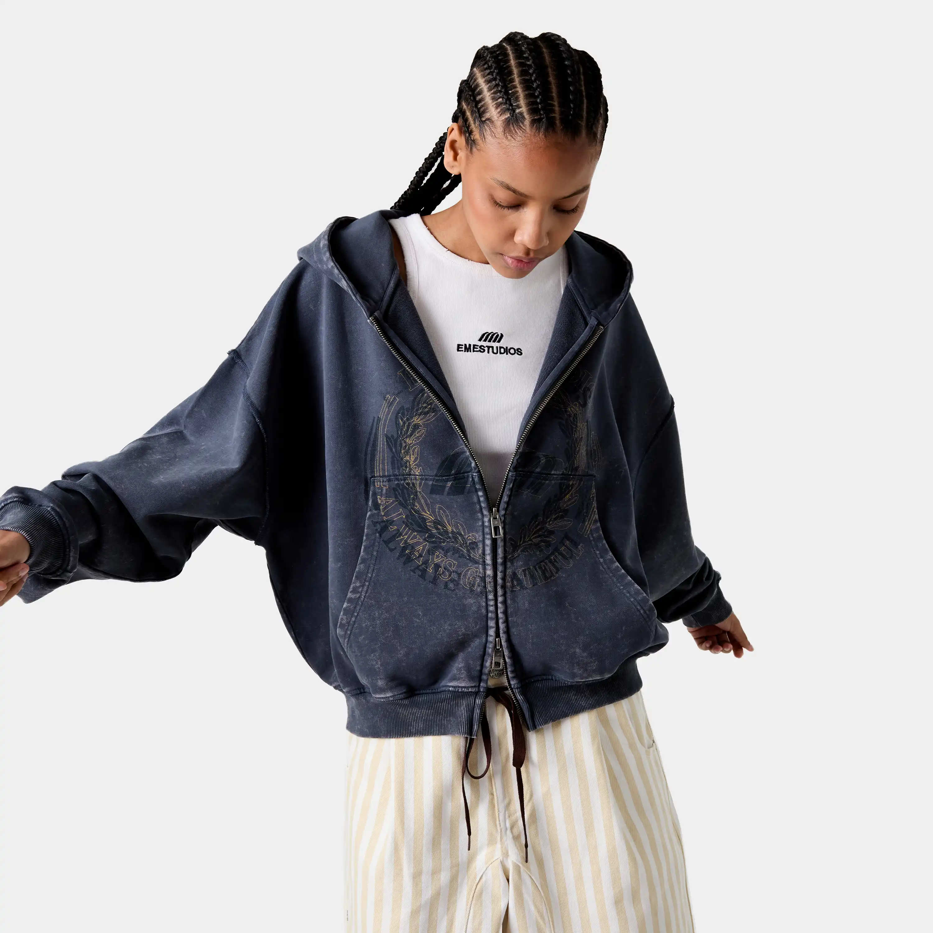 Min Ombre Blue Full Zip