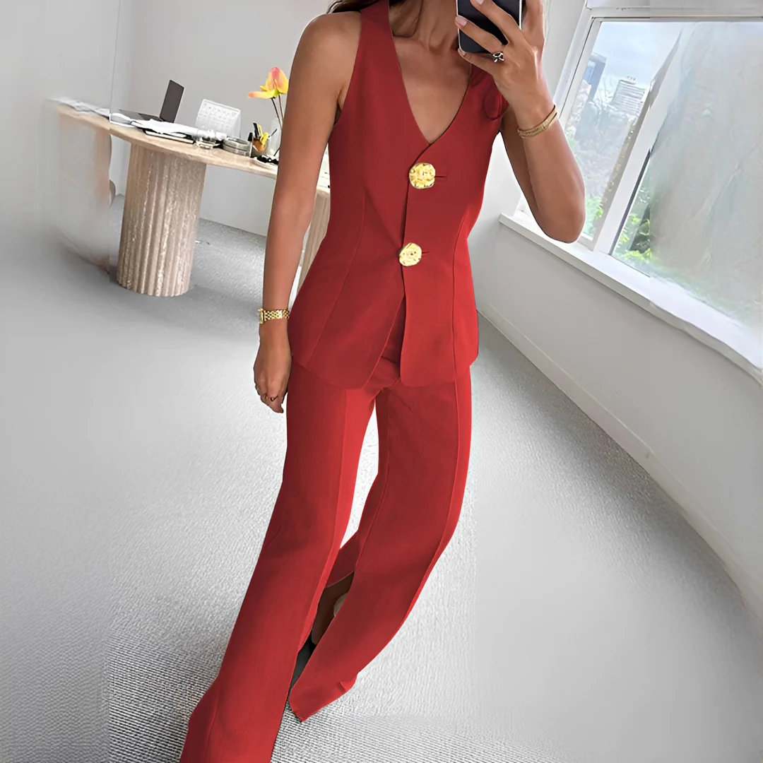 Verna - Ensemble décontracté avec haut sans manches et pantalon