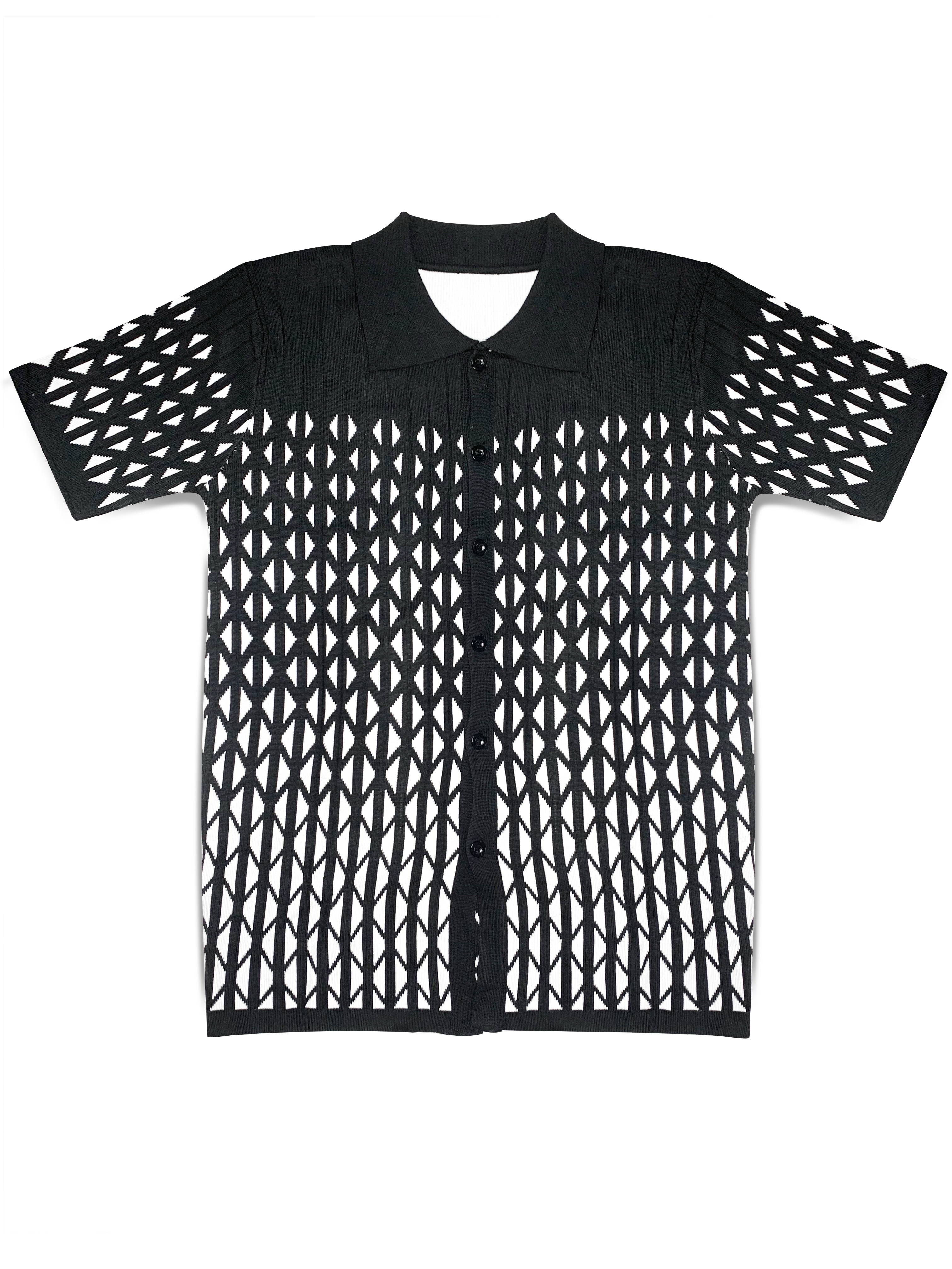 Ensemble de marche noir à motif croisé et manches longues