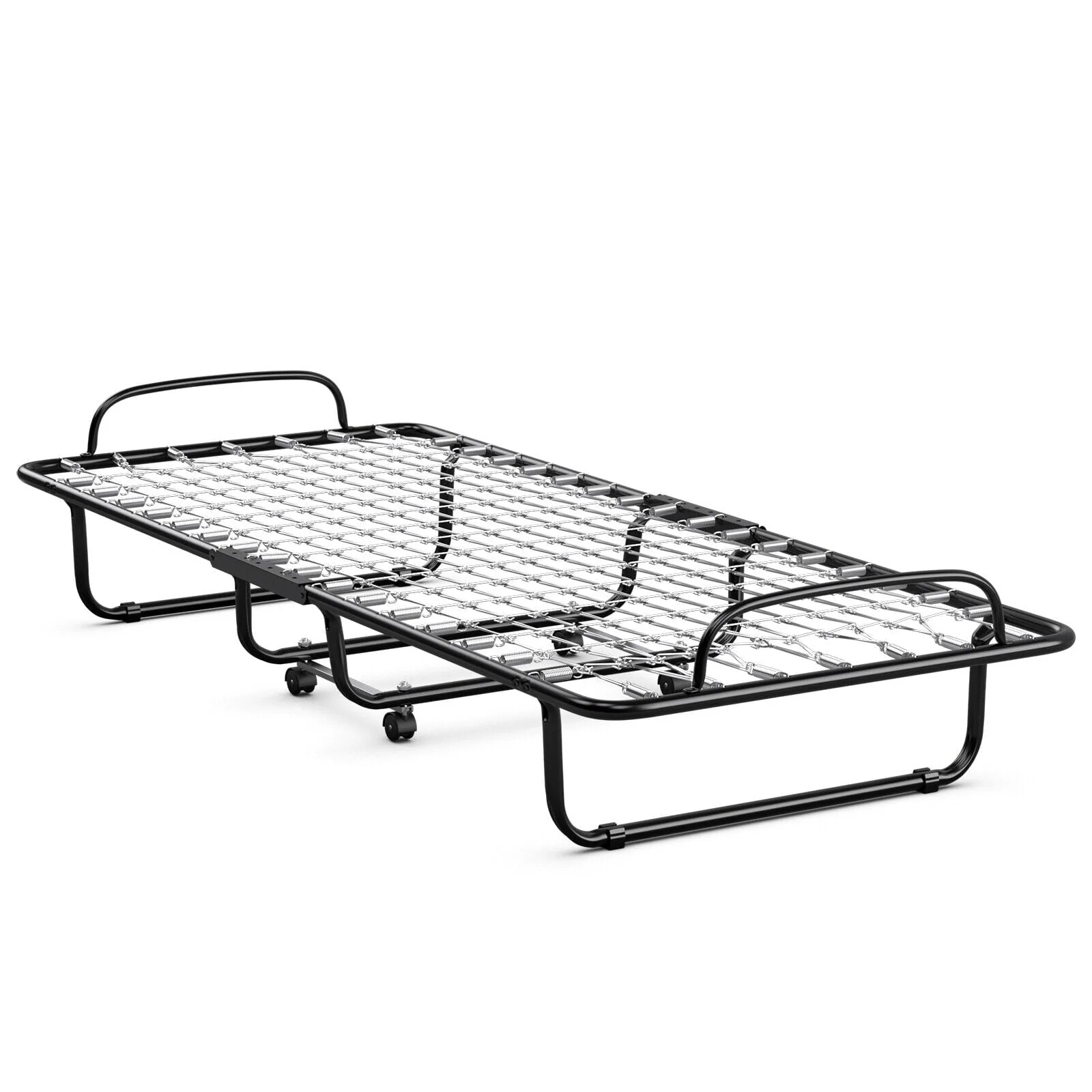 Rollaway Folding Metal Bed Memory Foam Mattress Cot Guest Made in Italy - Image 10