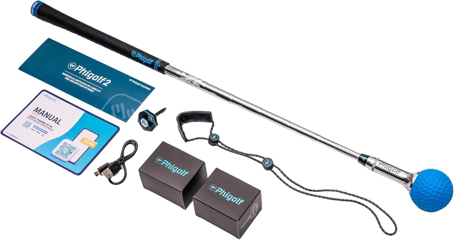 Home Golf Game Simulator: Enjoy Interactive Golf with Motion Sensor & Swing Stick for Indoor & Outdoor Fun  38,000+ Courses Worldwide, Compatible with Android, iOS, App & E6 Connect