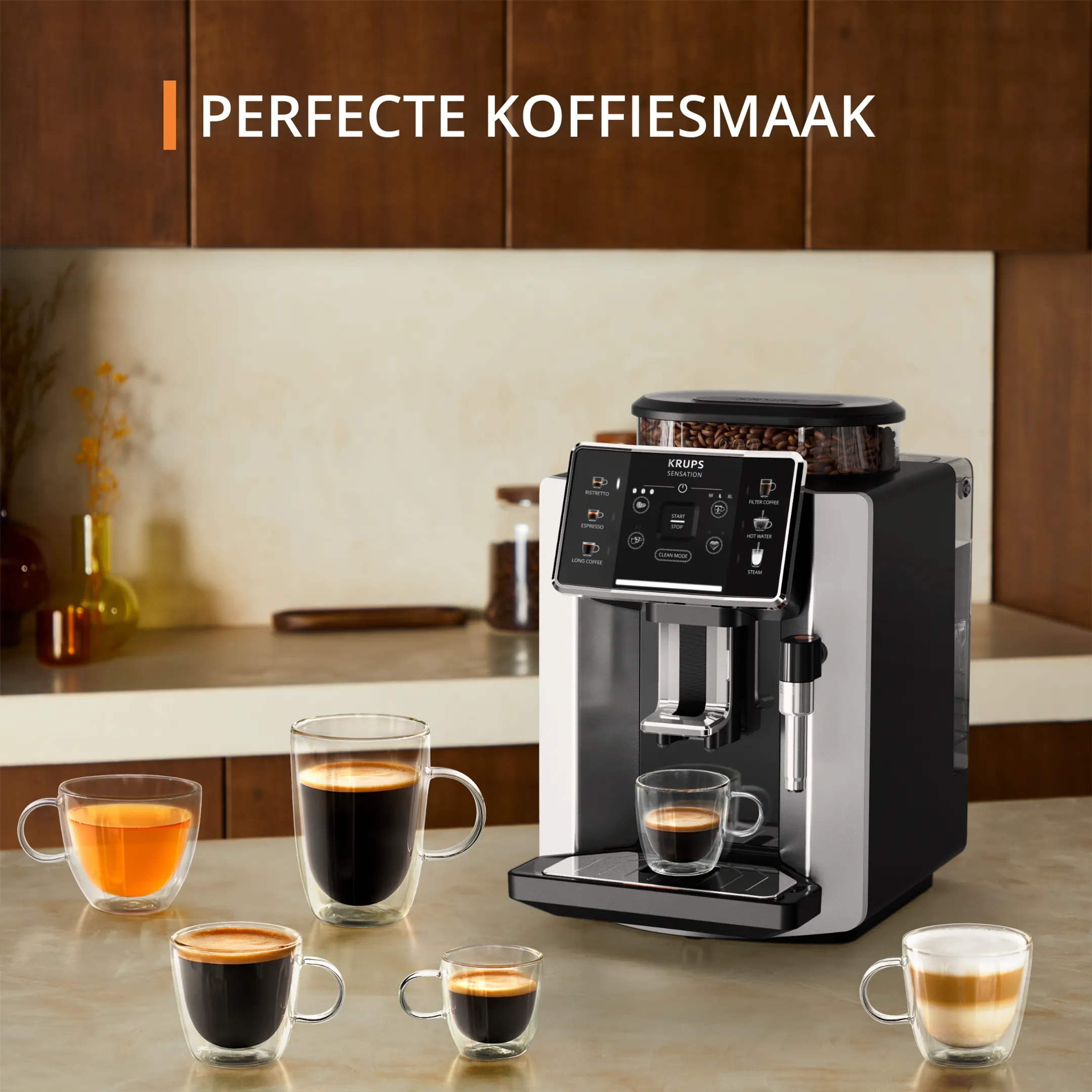 Krups Volautomatische espressomachine Sensation EA910E10