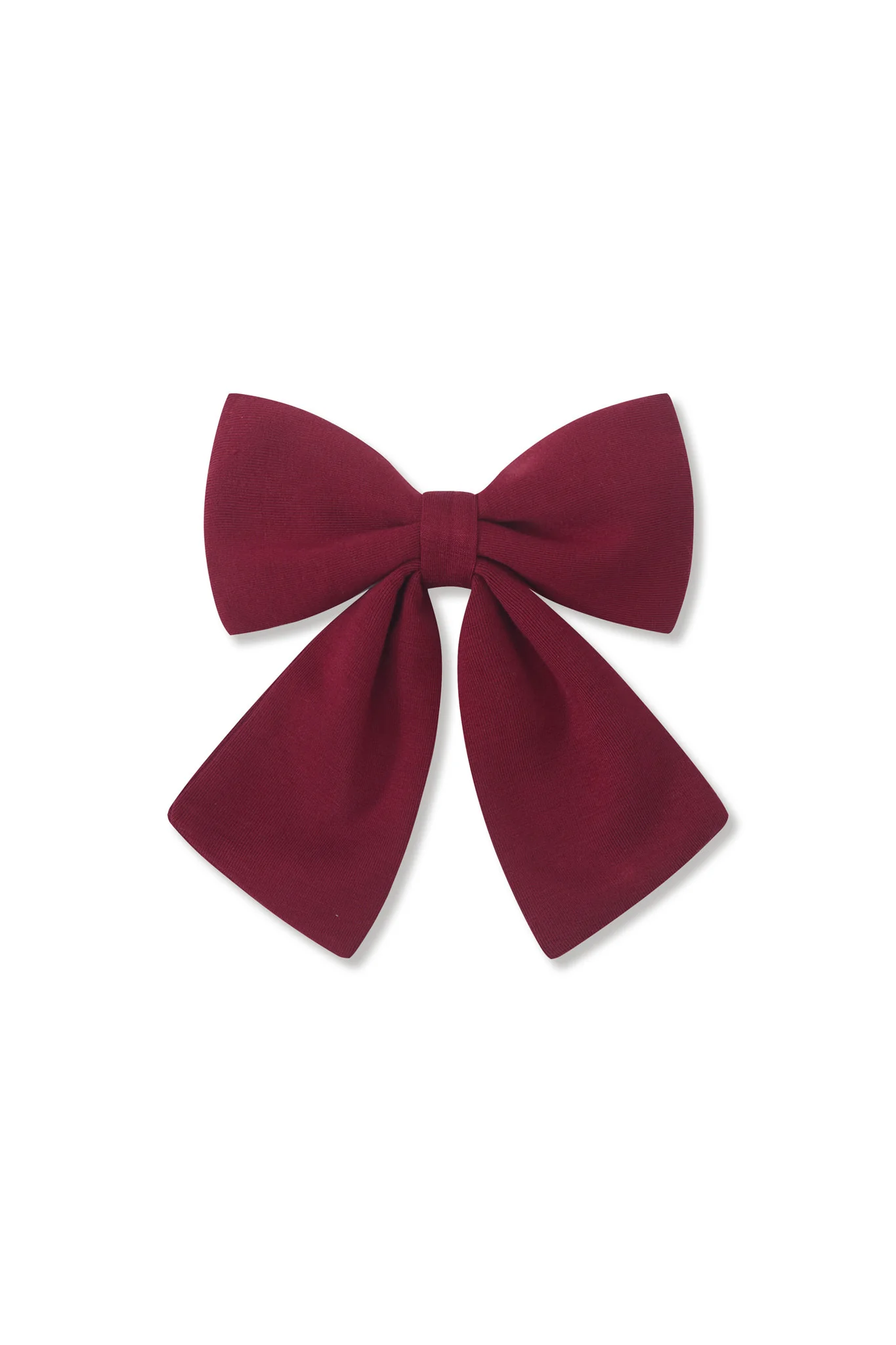 Large Alligator Clip Bow in Burgundy