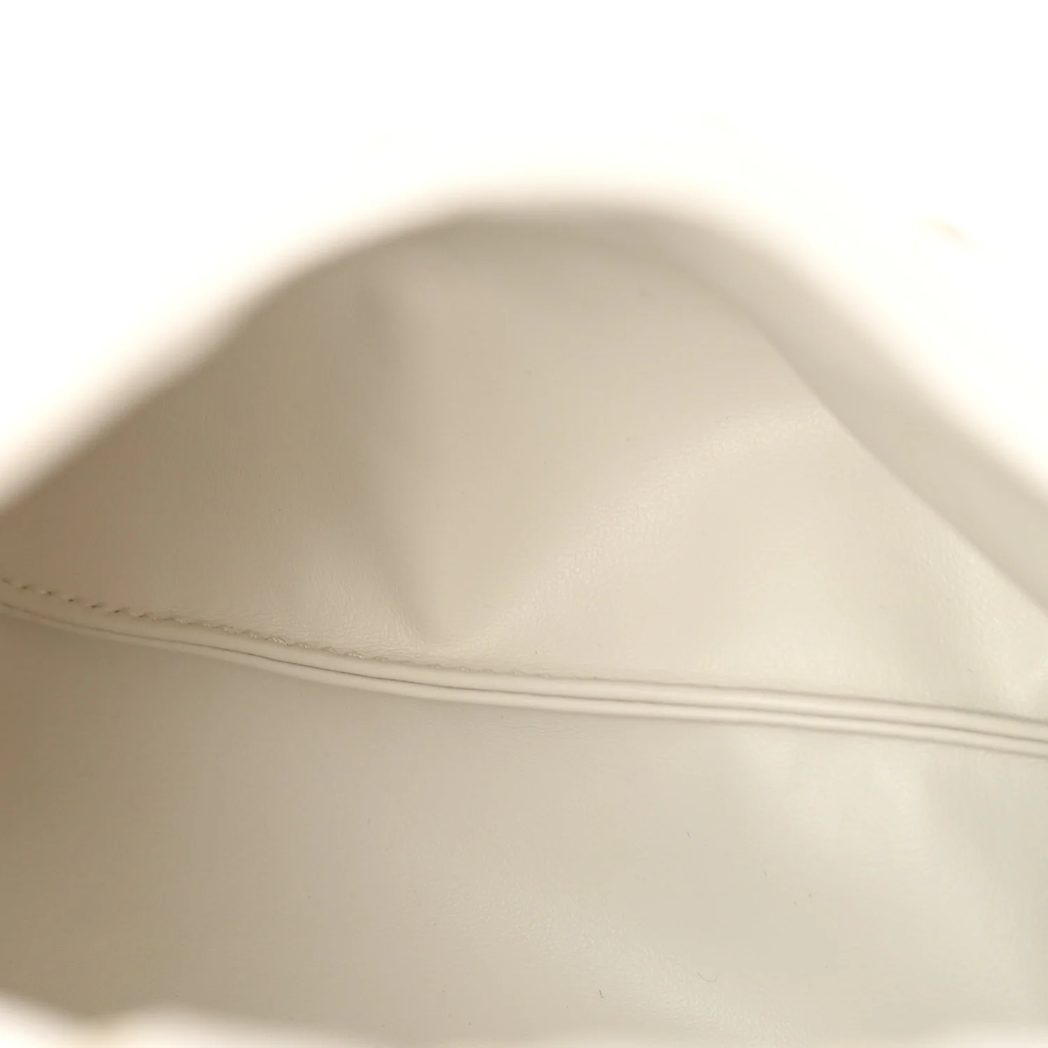 Calfskin Intrecciato Mini Hop White