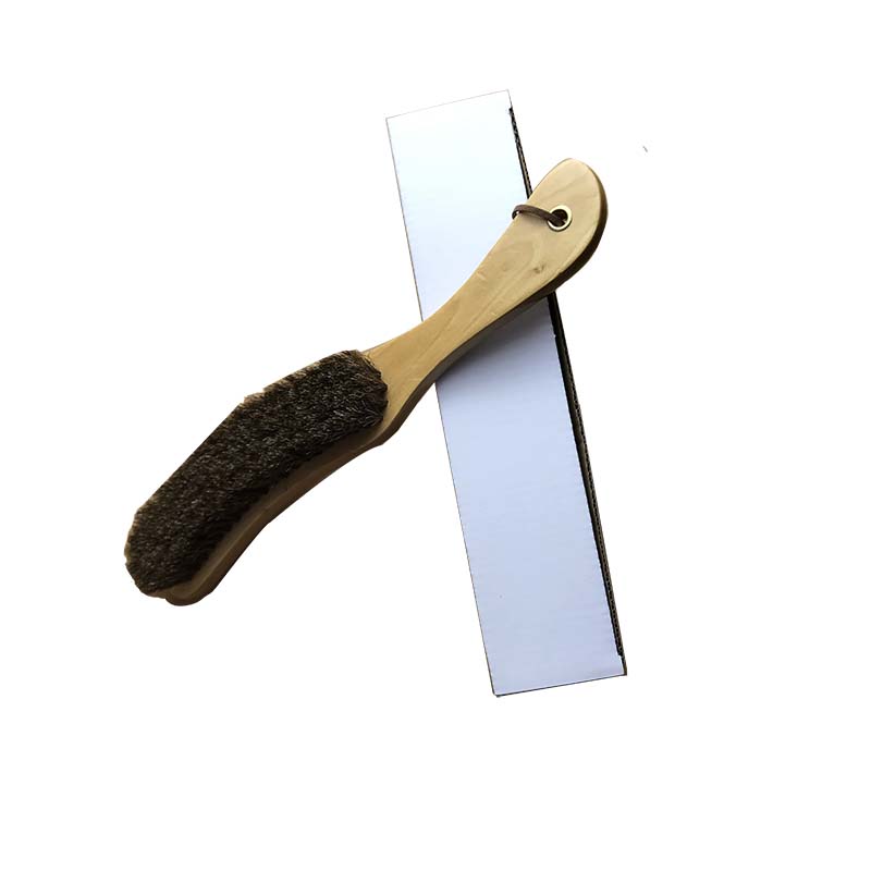 Custom logo Wooden U-shape Hat Cleaning Brush for Hat Gift Set