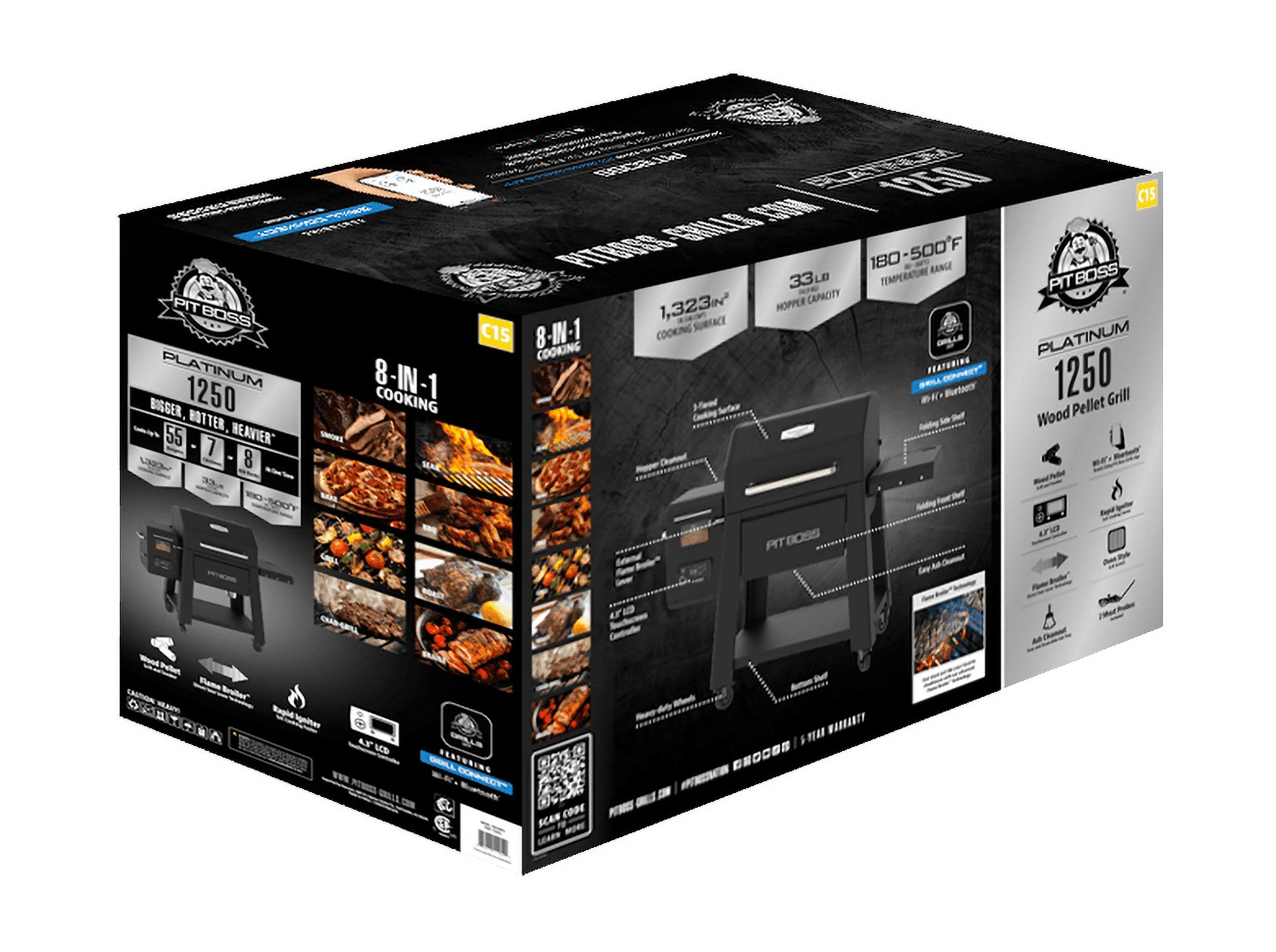 Platinum 1250 Connected Wood Pellet Grill with Wi-Fi? and PID Controller - Image 3