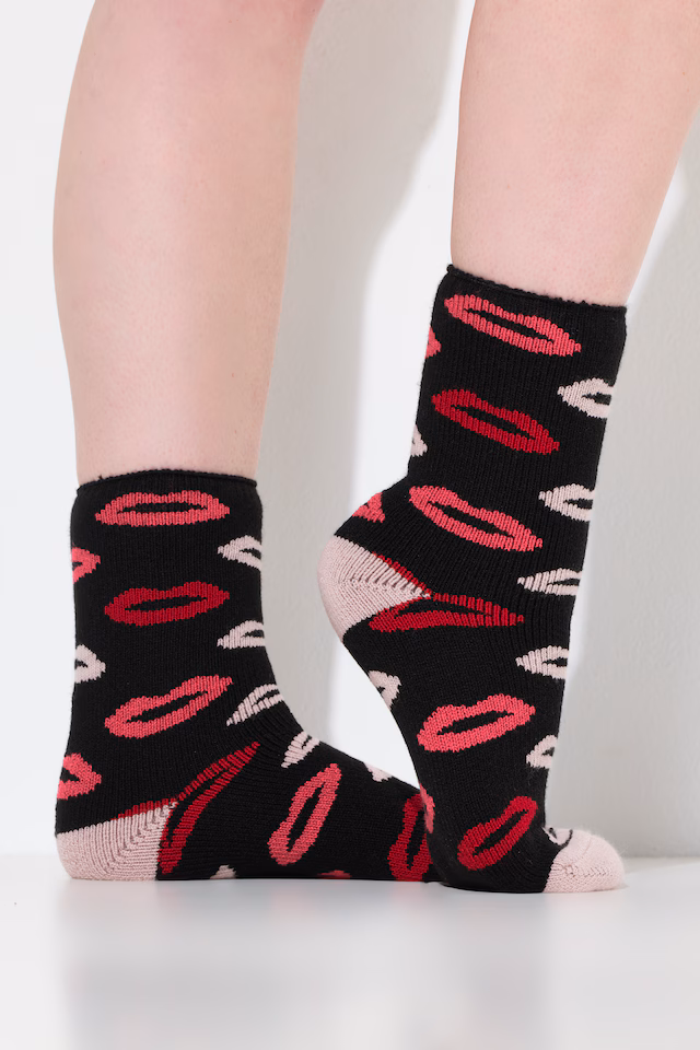 Kiss Print Socks