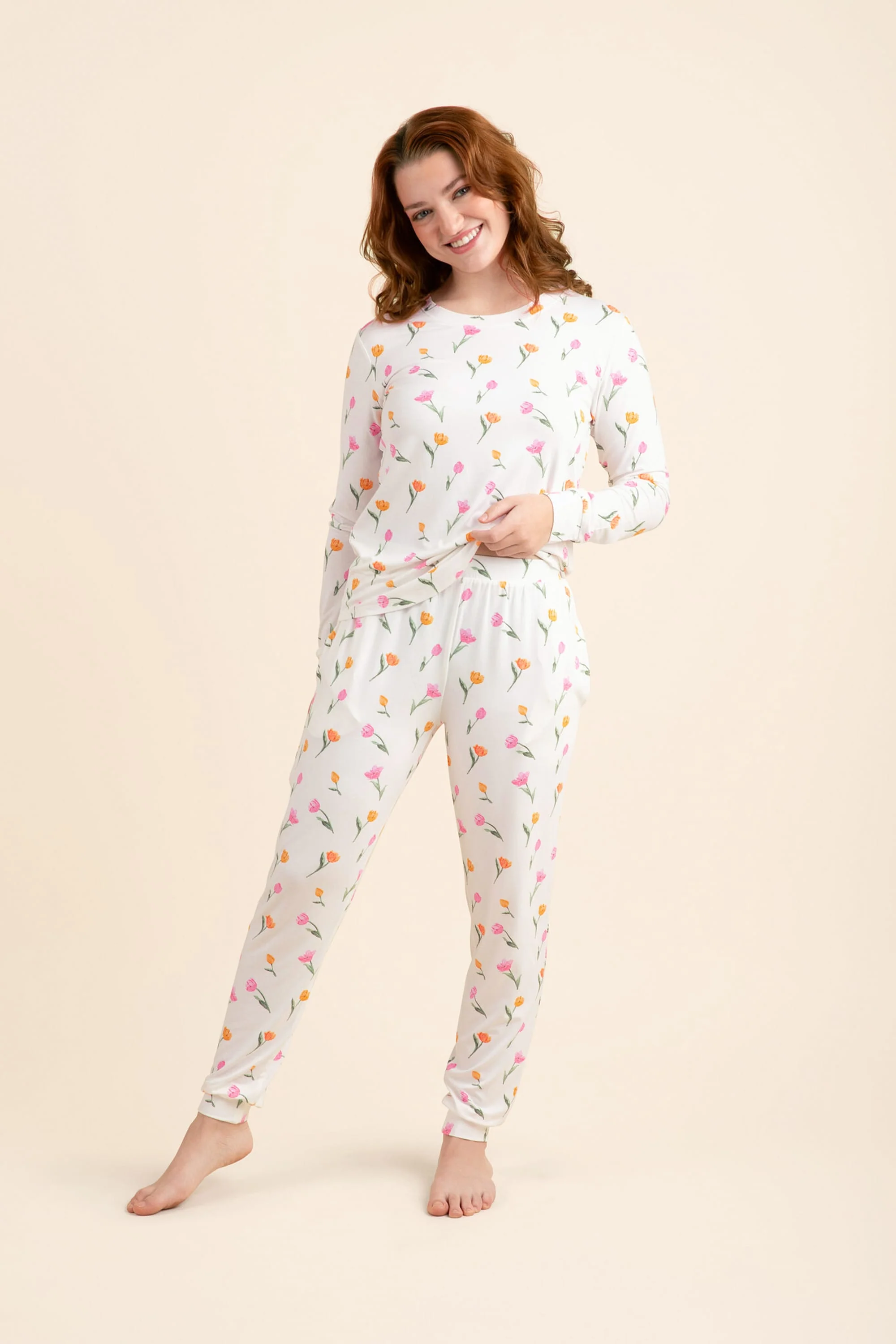 Women's Jogger Pajama Set in Tulip