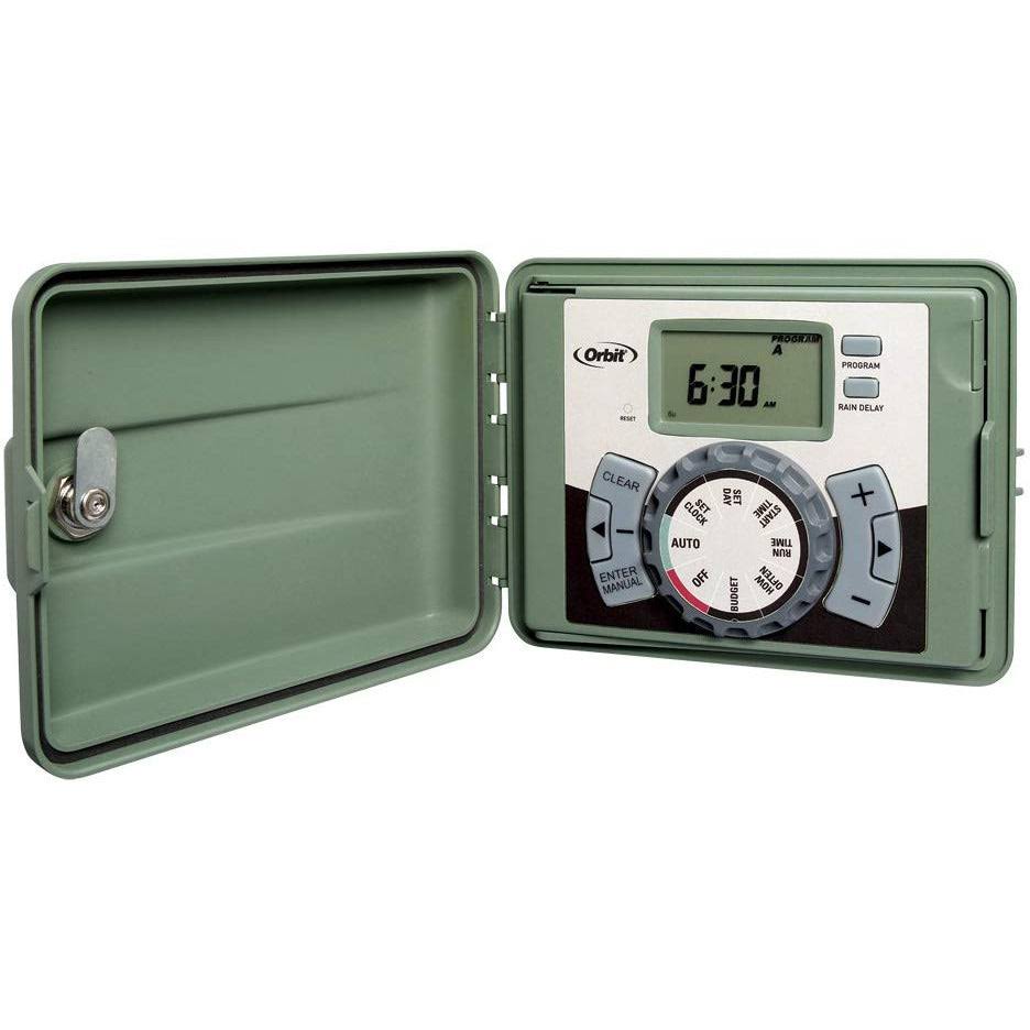 Orbit 57896 6-Station Outdoor Swing Panel Sprinkler System Timer