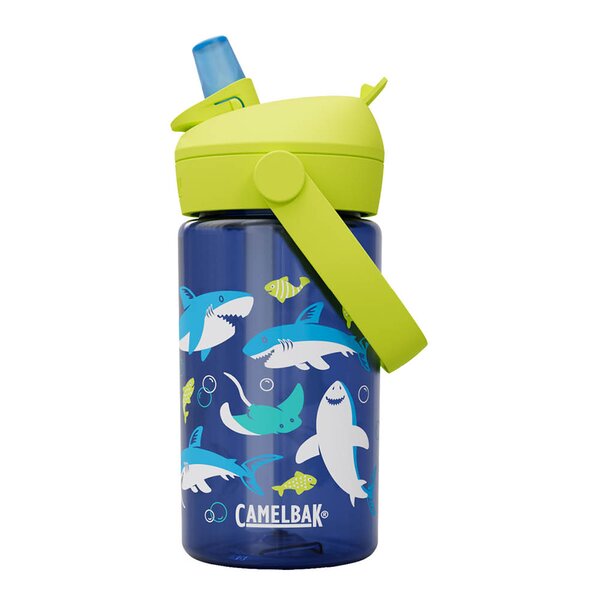 Thrive Flip Straw Kids drikkeflaske 0,4L sharks and rays