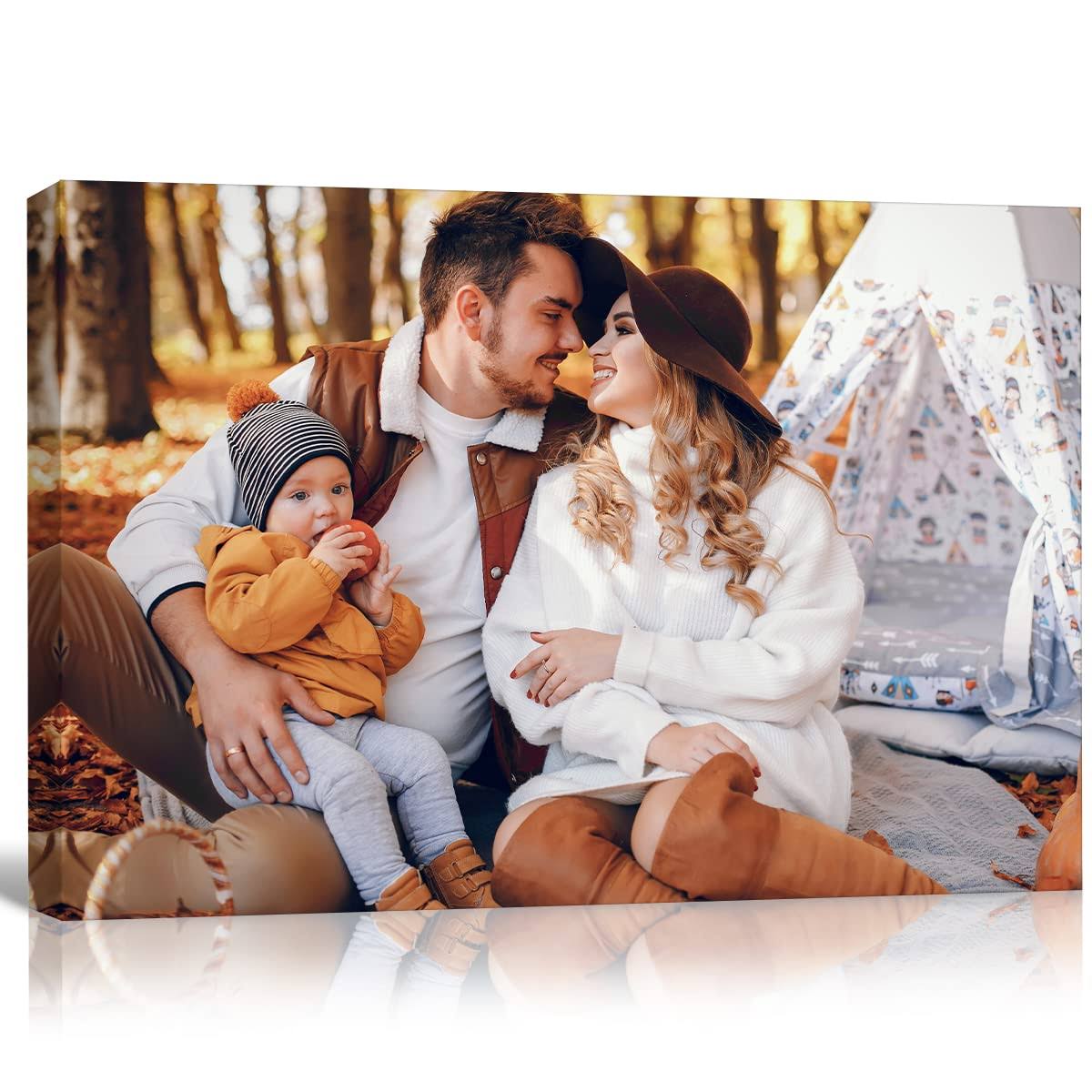 Custom Canvas Prints with Your Photos - Personalized Photo Gifts Framed Canvas Wall Art - Floating Frames & Gift Wrapping Available (8