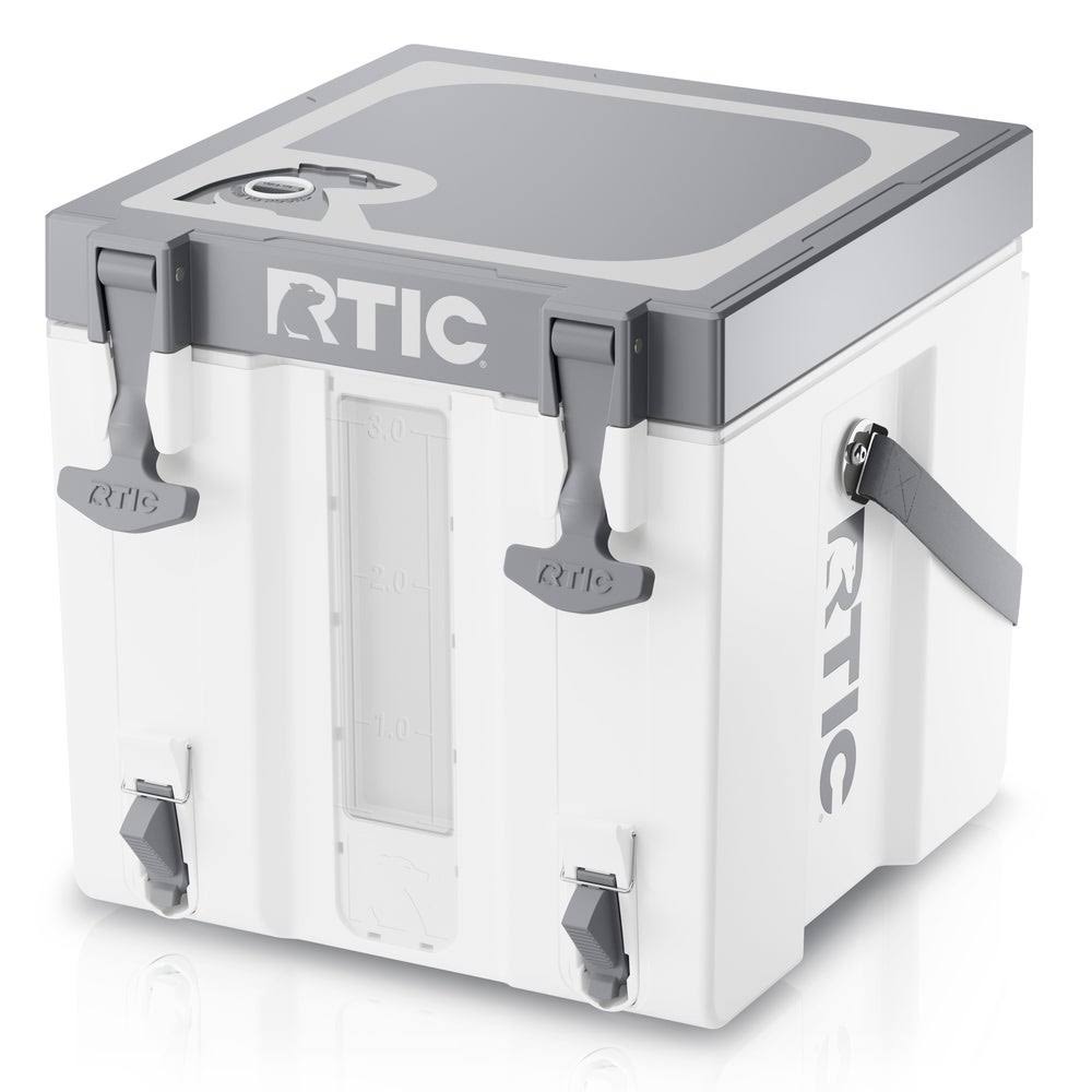 RTIC Halftime Water Cooler 3 Gallon Portable Carrier Container, Drink Beverage Dispenser, Stackable with 2 Taps, Bottleless, BPA-Free, for Sports,