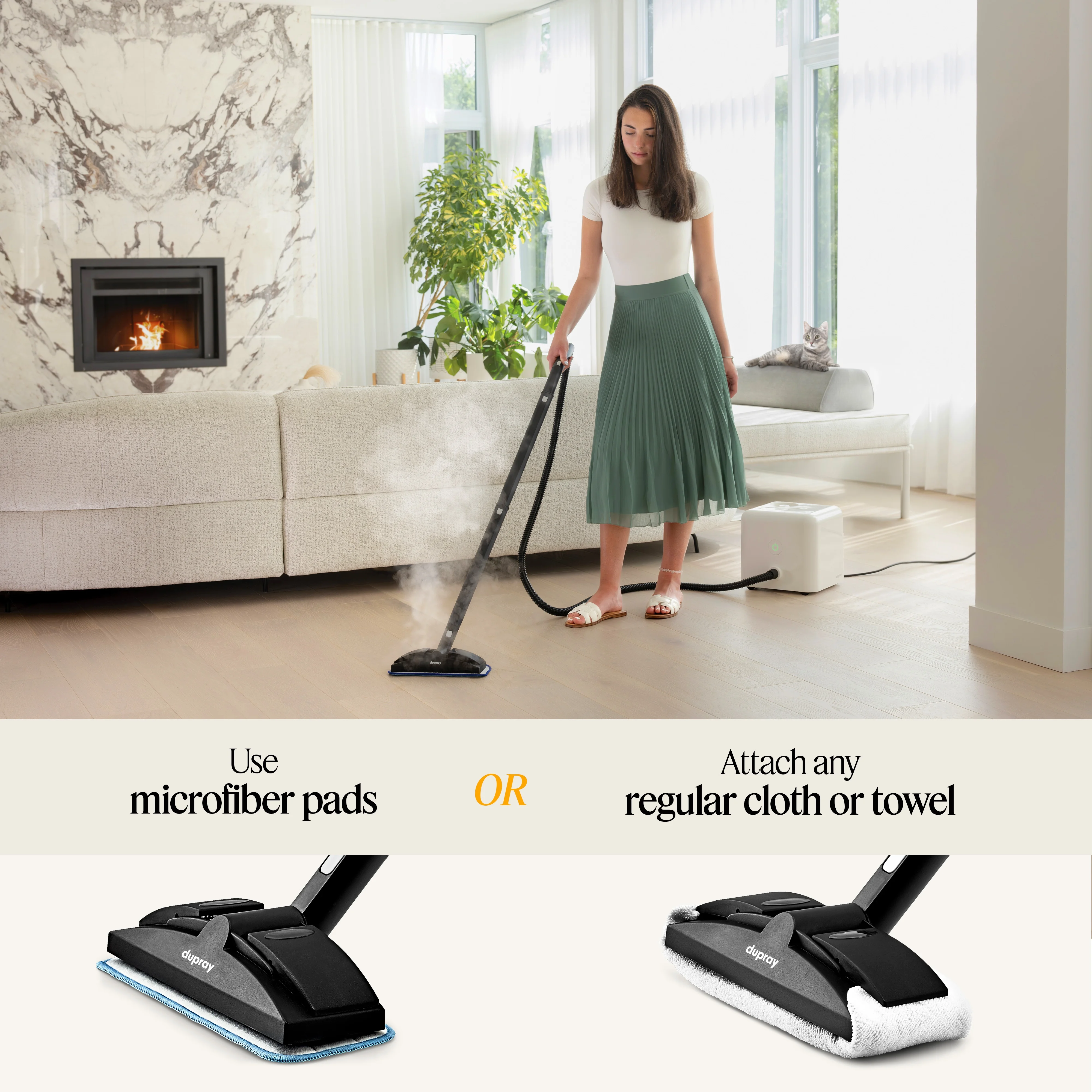 Neat Steam Cleaner 17-Piece Kit �?Our bestselling multipurpose steam cleaner with all the tools to clean, detail, sanitize*, deodorize floors, grout, bathrooms, kitchens and more. 1500w - Image 3