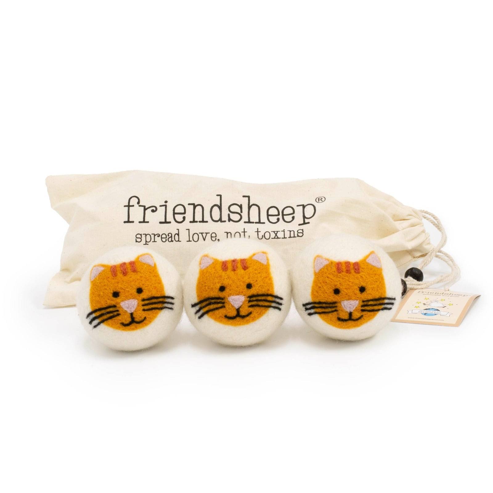 Friendsheep Eco Dryer Ball Cool Cats - Set of 3
