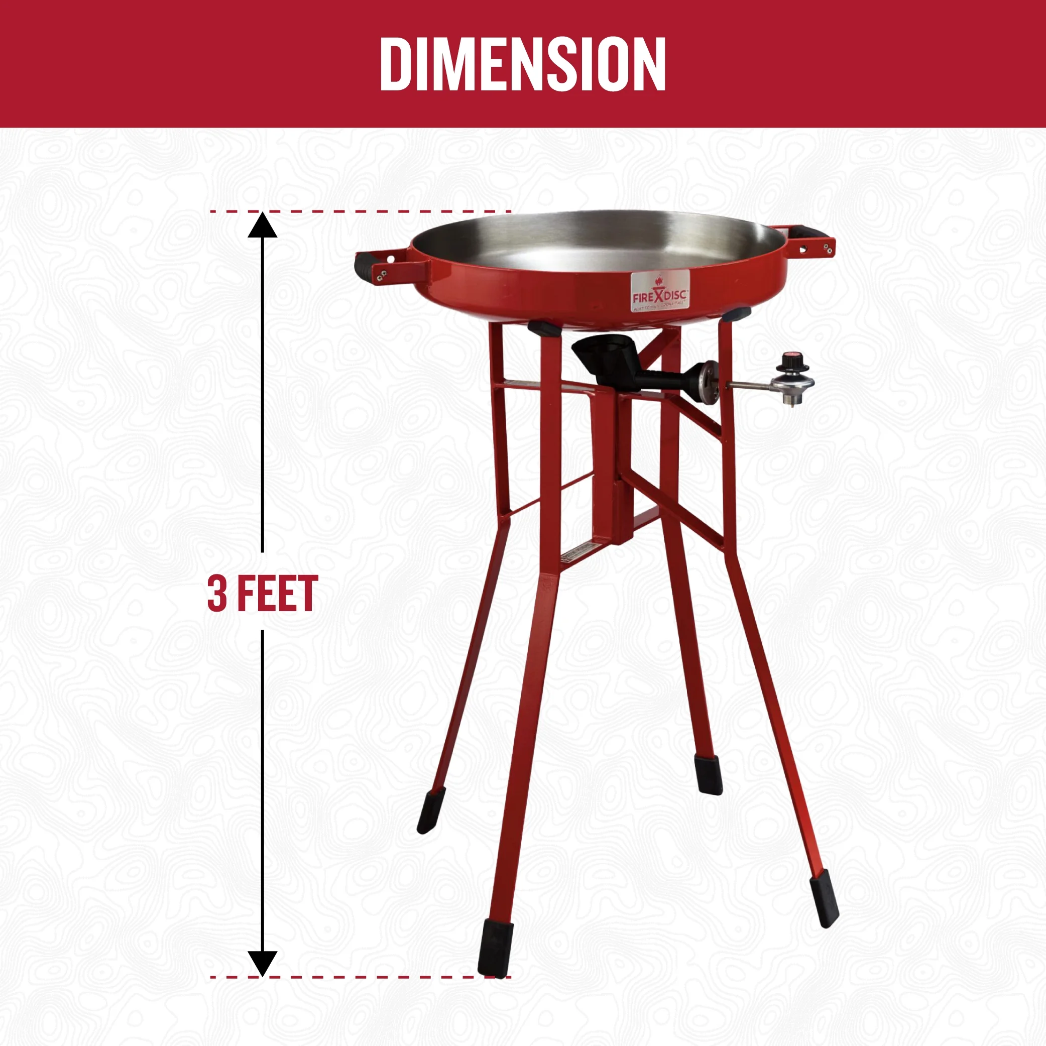 Original 380 Tall Outdoor Portable Propane Cooker in Fireman Red(FIREMAN RED) - Image 6