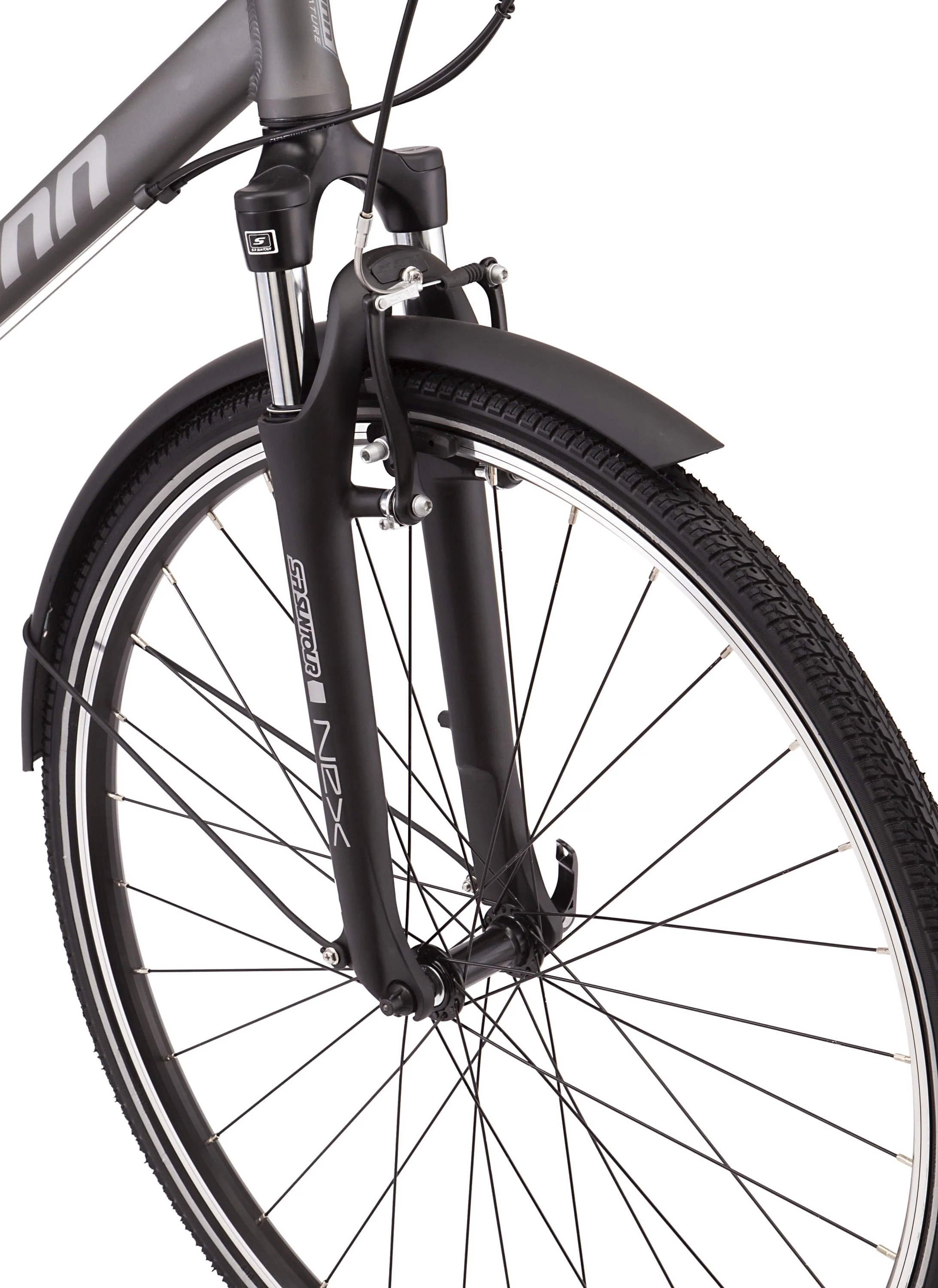 Network 6c Hybrid Bike, 21 Speed, 19.5 inch Frame, 700c Wheels, Gray - Image 5