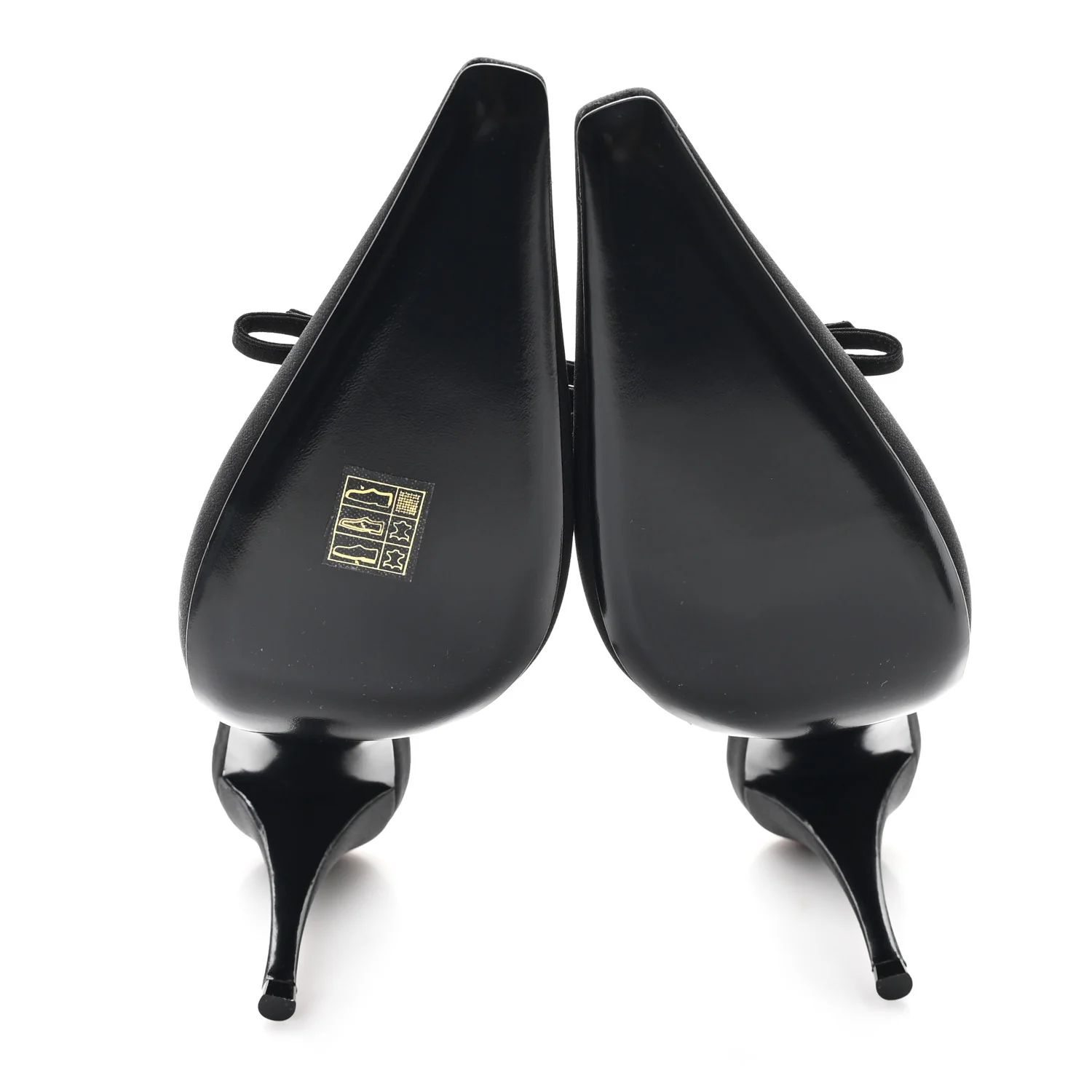 Crepe De Chine Crystal Bow Slingback Pumps 41.5 Black
