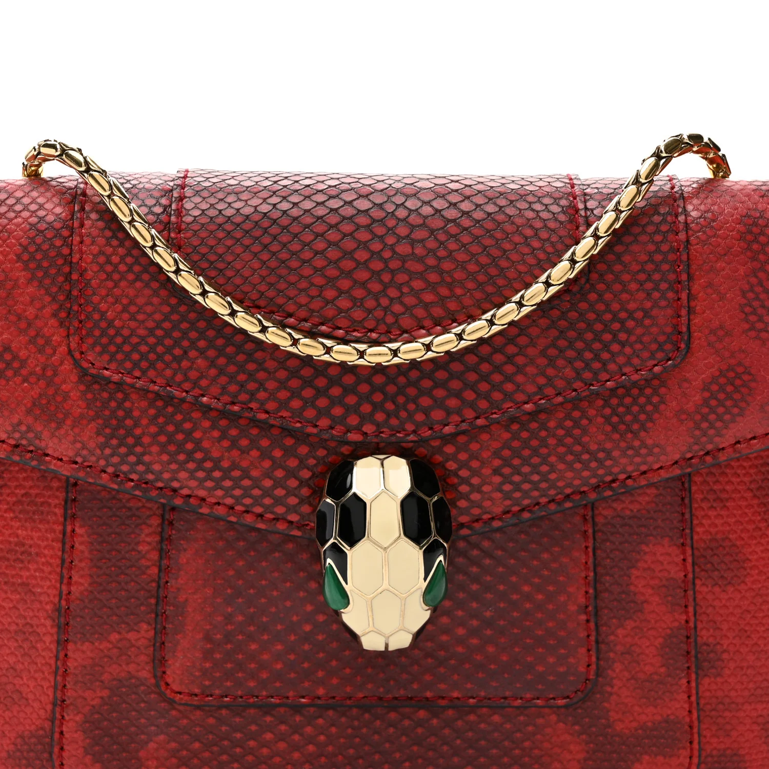 Karung Serpenti Forever Crossbody Red