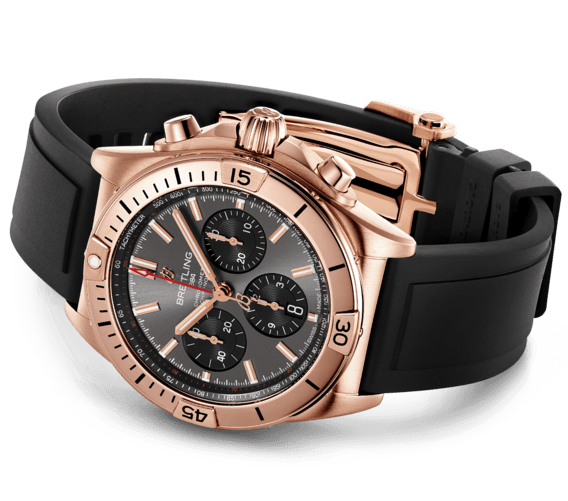 [Super Clone]Breitling Watch Chronomat B01 42 Anthracite Rubber