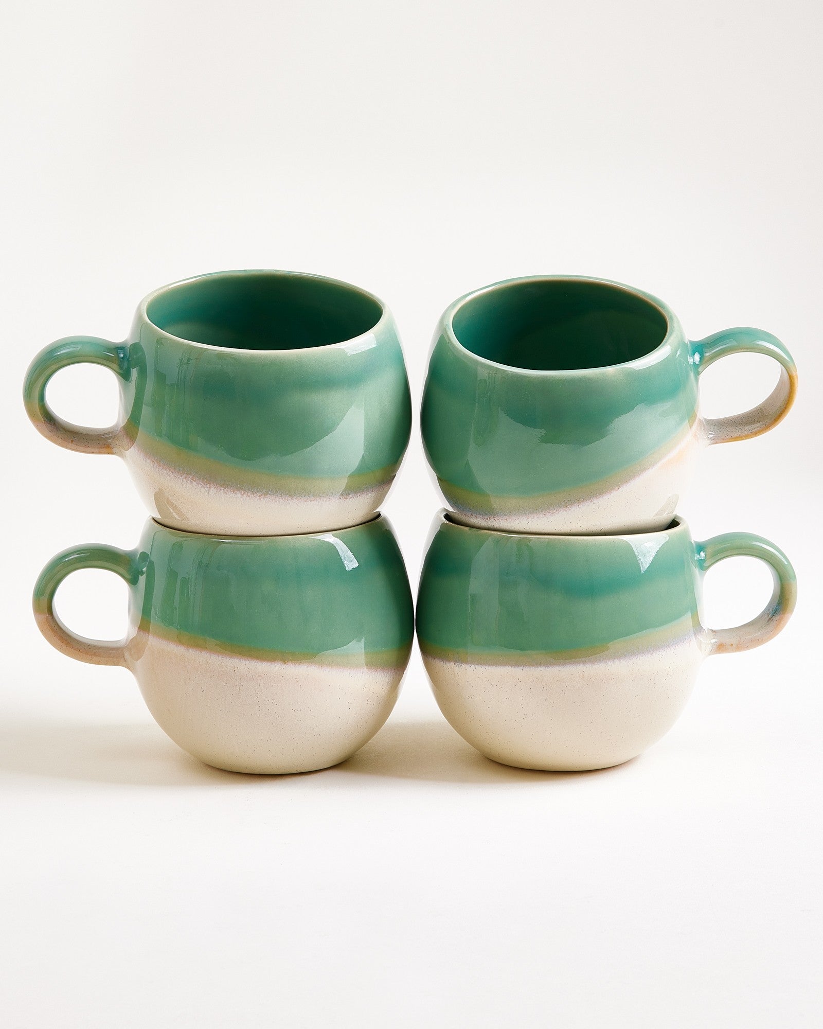 BICA - LARGE MUG LIGHT GREEN SAND SET OF 4