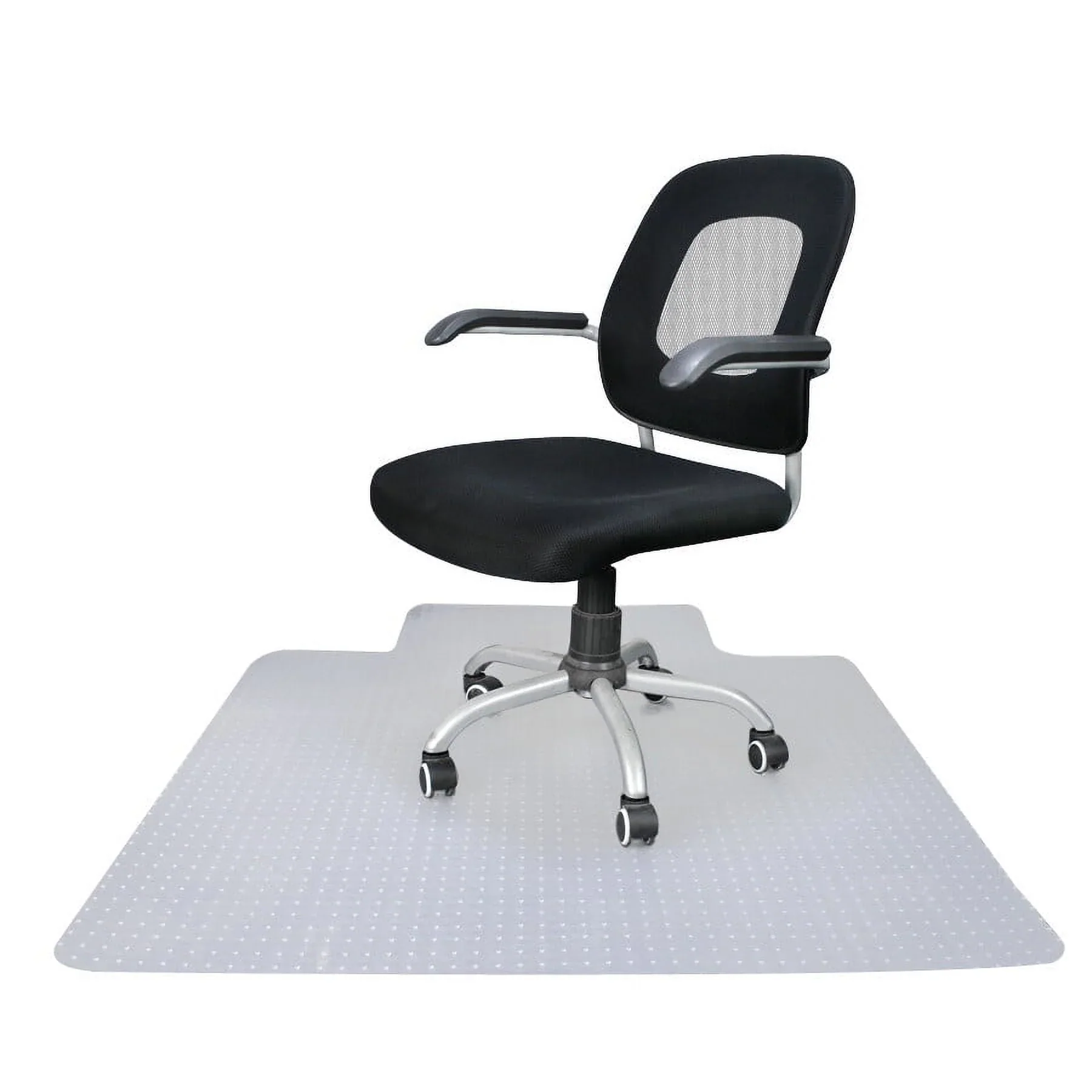 HomGarden Upgraded 48x36 Office Carpet Home Chair Mat W/ Under-Desk Lip for Low Pile Rug, Clear