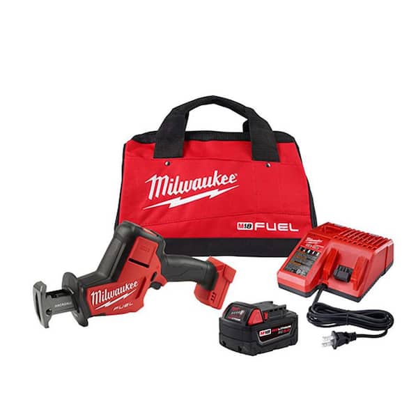 M18 FUEL 18V Lithium-Ion Brushless Cordless HACKZALL Reciprocating Saw Kit W/(1) 5.0Ah Batteries, Charger  Tool Bag