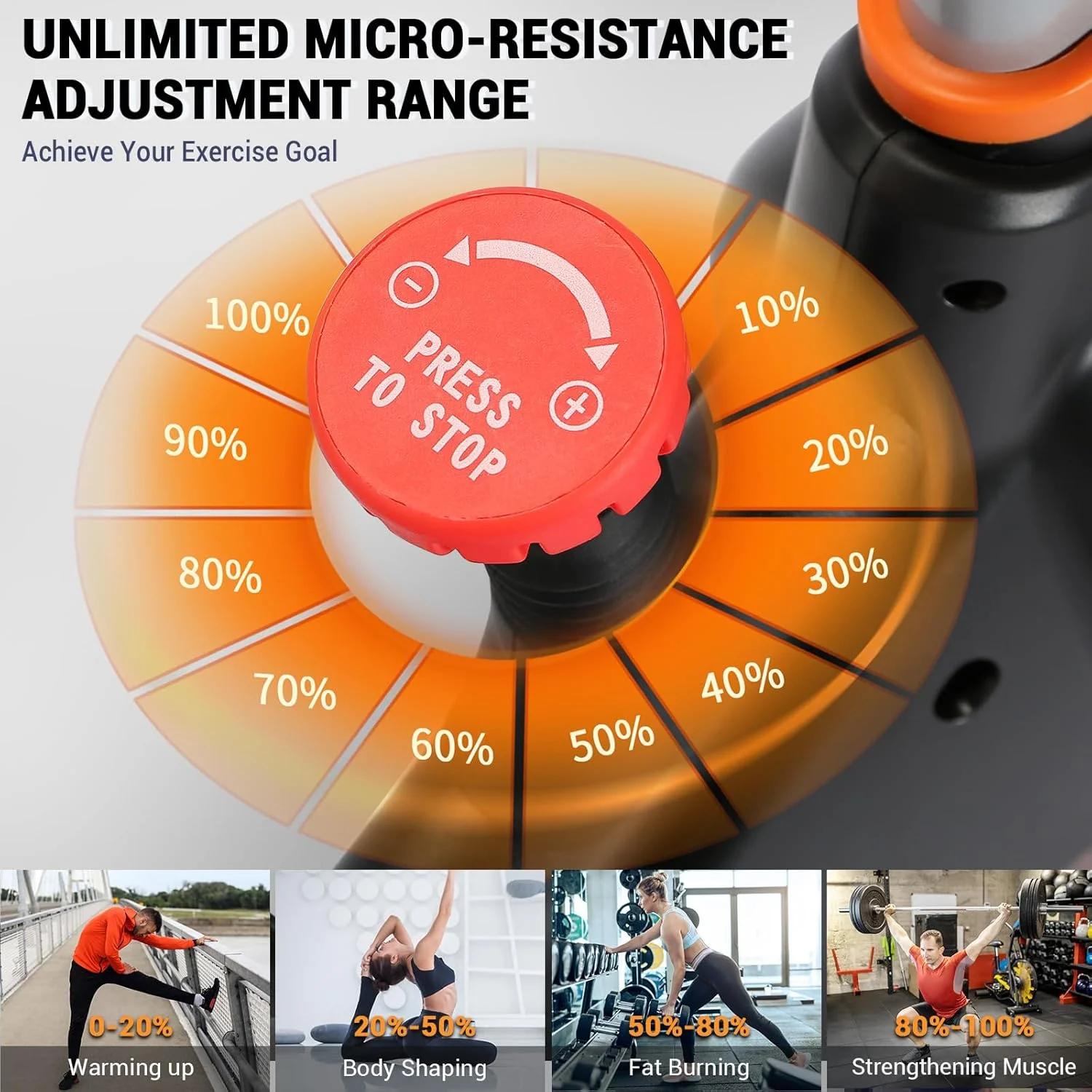 Exercise Bike,Magnetic Resistance Stationary Bike, Indoor Cycling Bicycle with Whisper Quiet,with Bottle Holder for Home Gyme Workout - Image 4