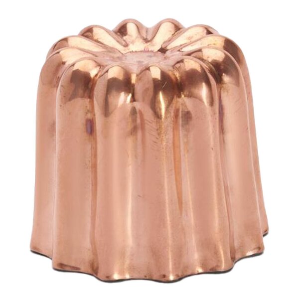 Canéles mould bakeform 3,5 cm kobber