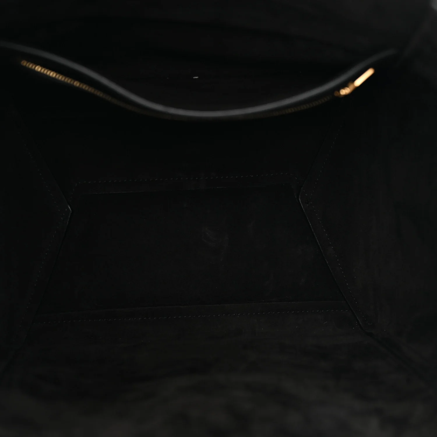 Soft Grained Calfskin Sangle Bucket Bag Black