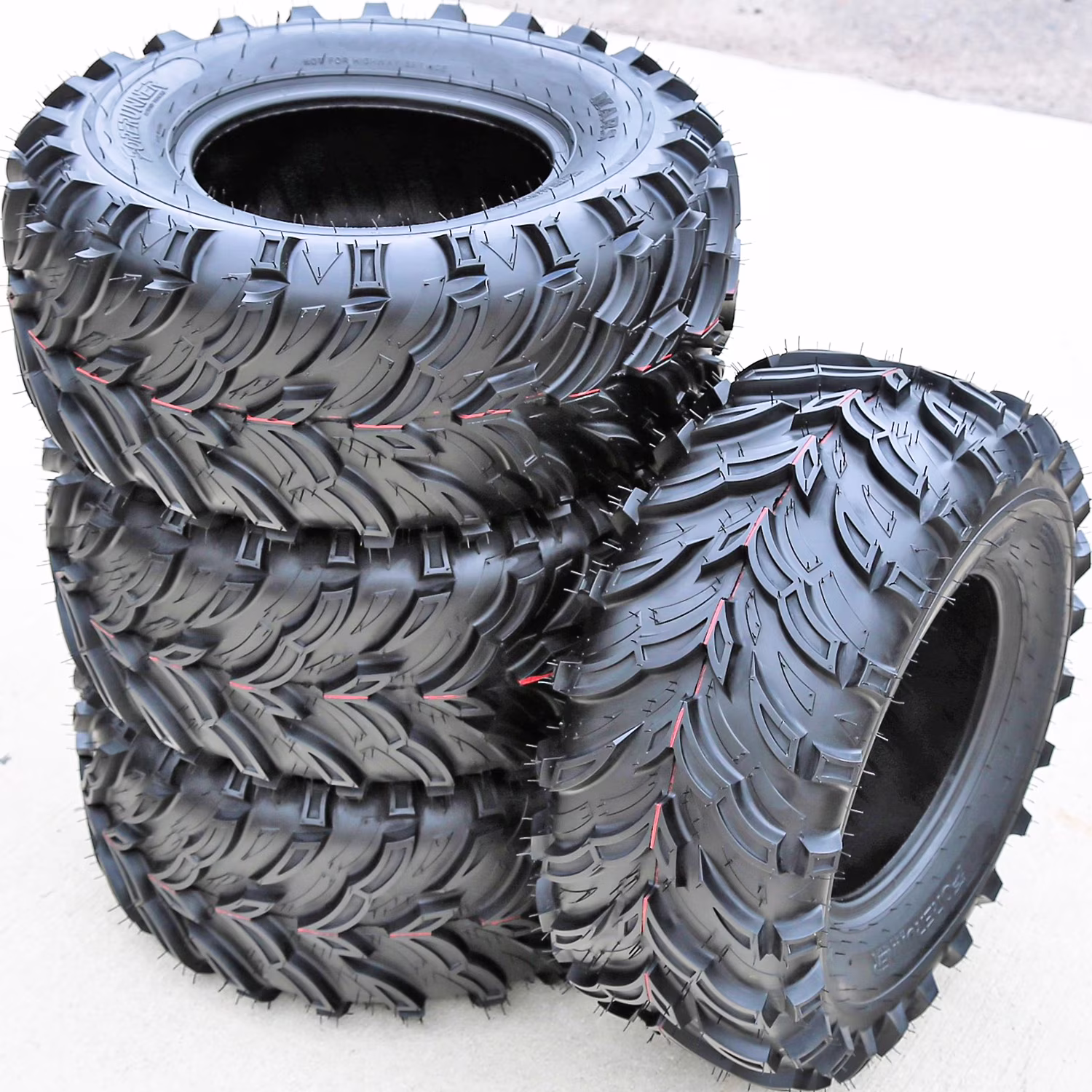Set of 4 Forerunner Mars B 25X10.00 - 12 25x10 - 12 25x10x12 50F 6 Ply M/T Mud Atv/Utv Tires