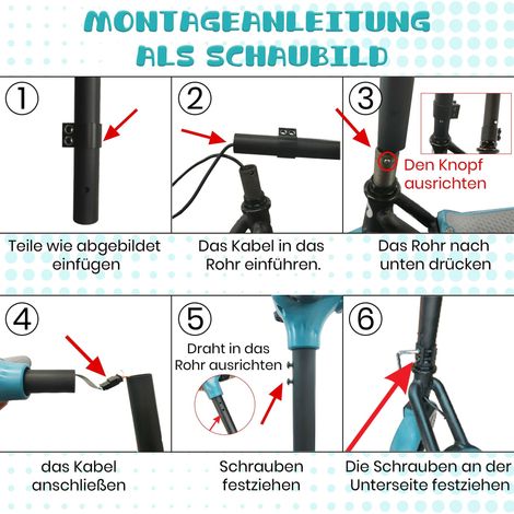 AMXCNOY Trottinette électrique pour enfants, trottinette enfant 14 km/h, 5-8km, frein électrique, conduite sécurisée pour enfants dès 6 ans, avec Bluetooth et lumières colorées — vue 3