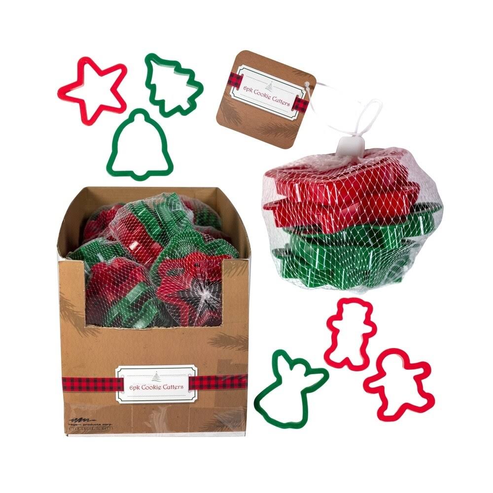 Regent Christmas Cookie Cutter Set Assorted 6 PC
