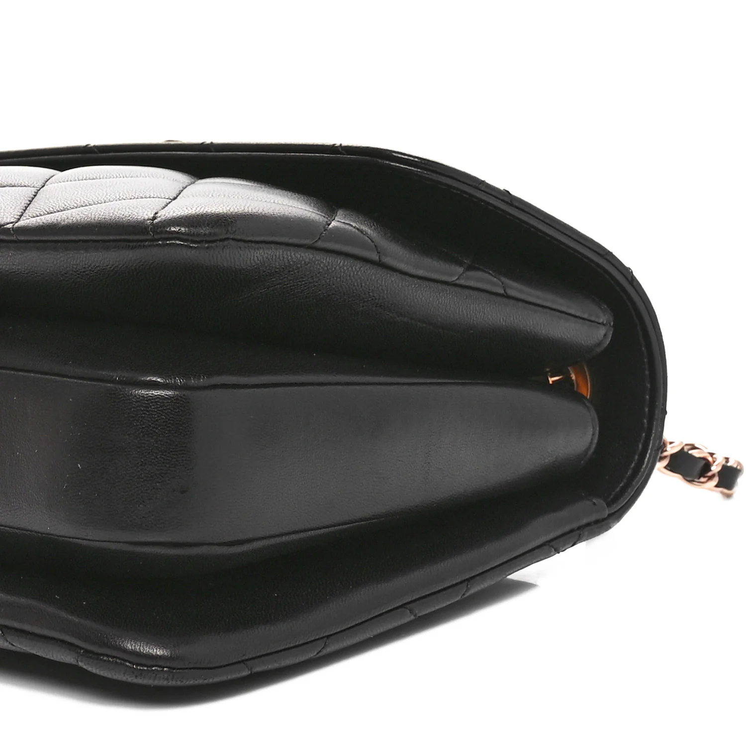 Lambskin Quilted Small Trendy CC Dual Handle Flap Bag Black
