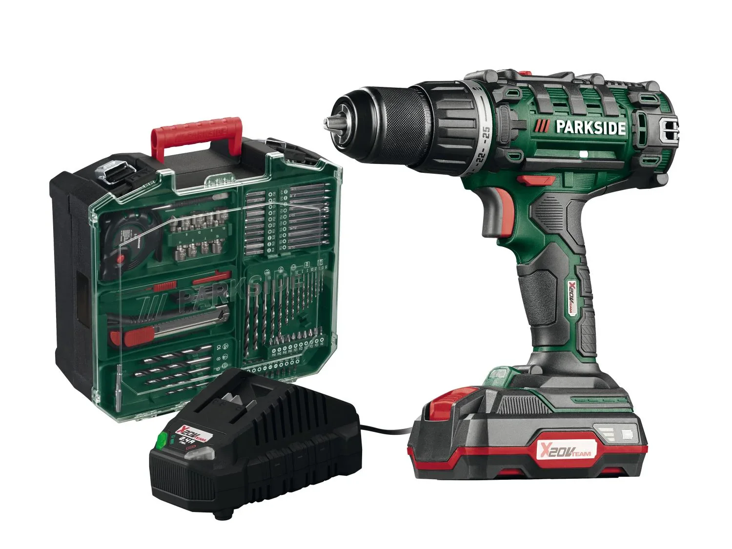 PARKSIDE Set visseuse-perceuse 20 V PABS 20-Li G8