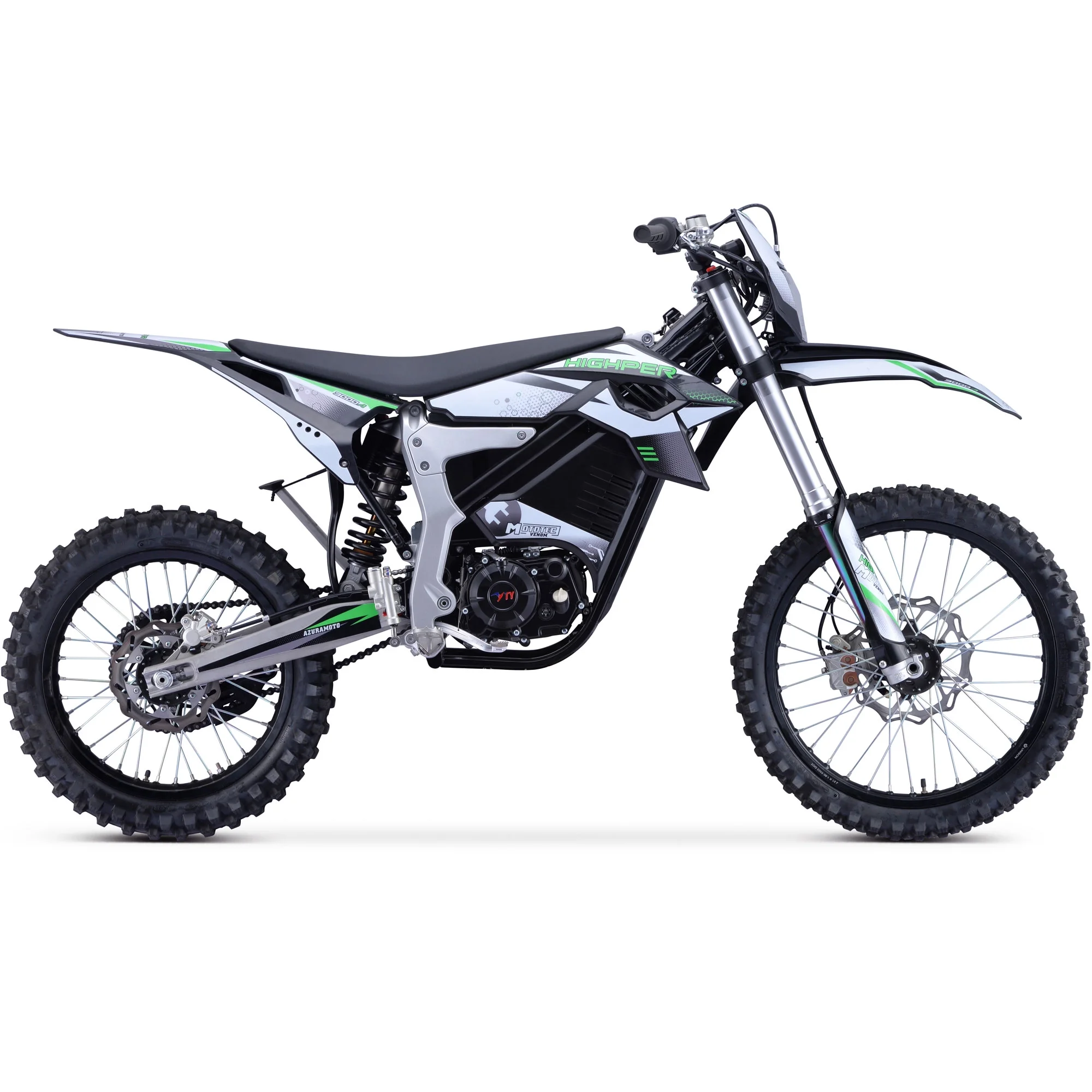 Mototec Venom 72v 12000w Electric Dirt Bike White